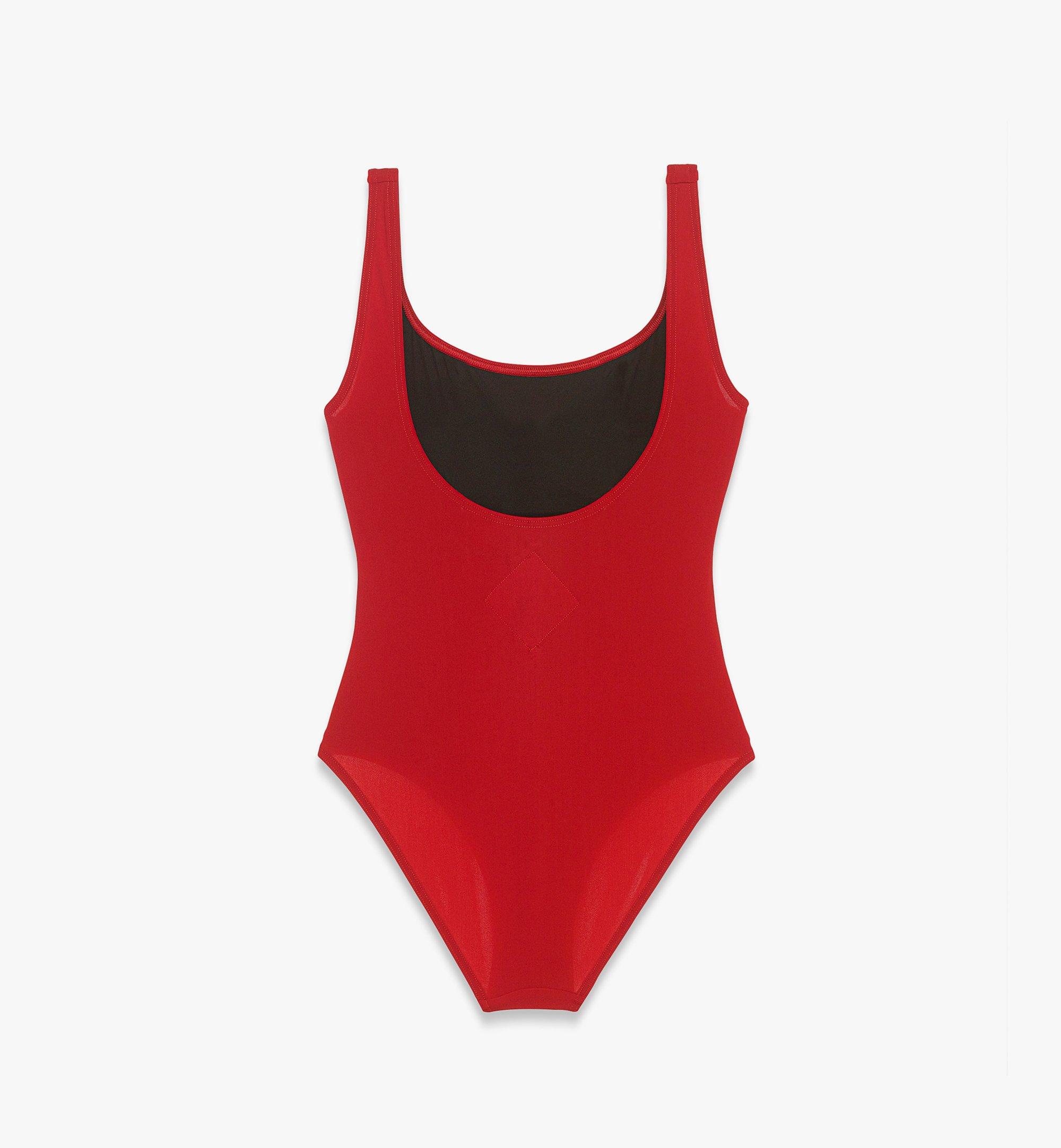 MCM Logo Print Swimsuit Red MFWFSMM03XC0XS ほかの角度から見る 1