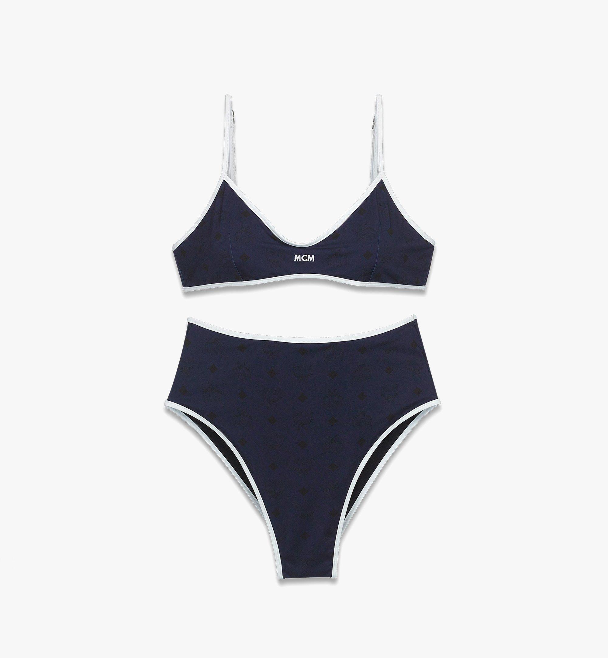 MCM Laurel Logo Bikini Blue MFWFSMM04VC00S Plus de photos 1