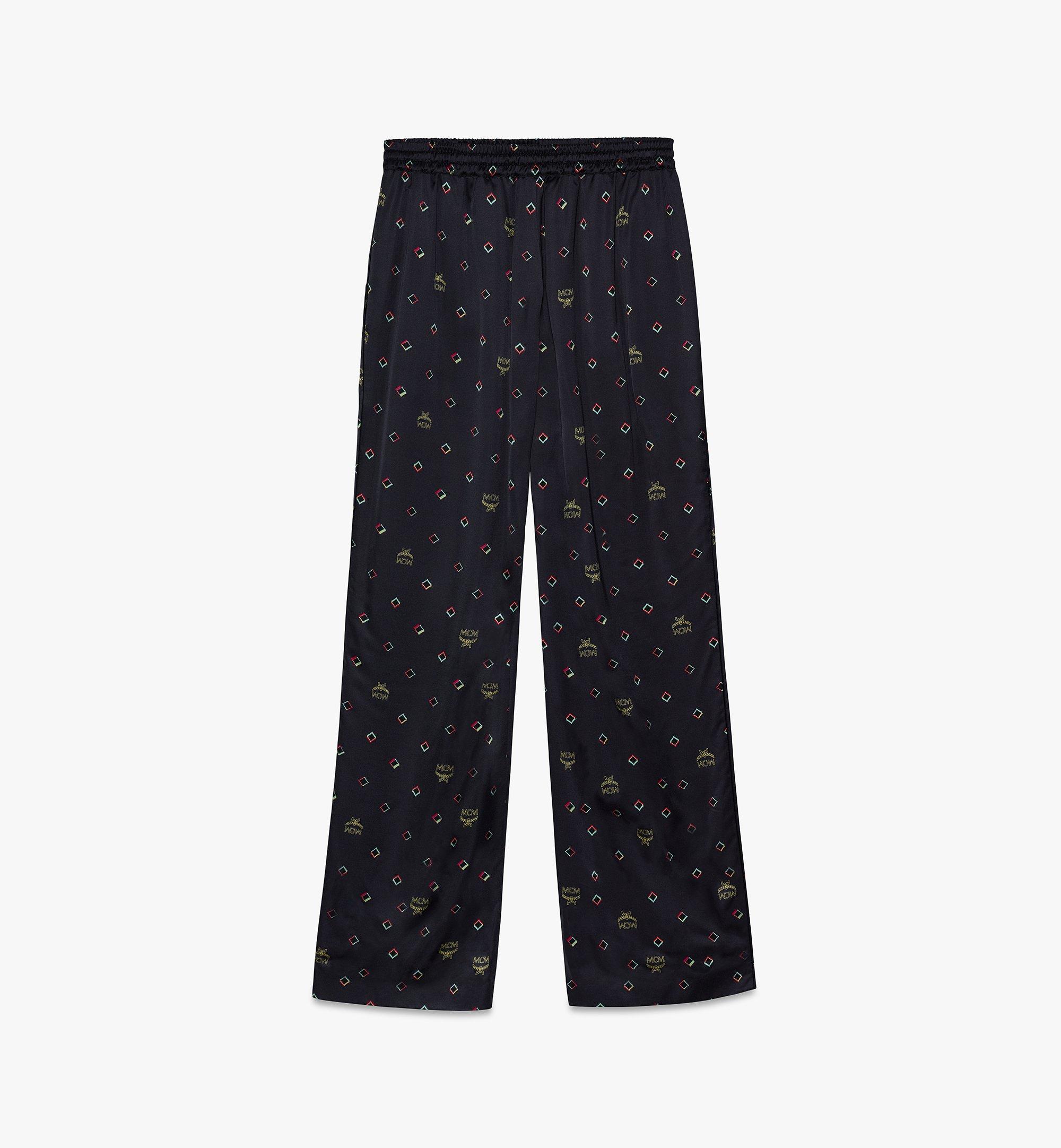 MCM Women's Disco Diamond Print Pajama Bottom Black MFXASMV01BT040 Alternate View 1