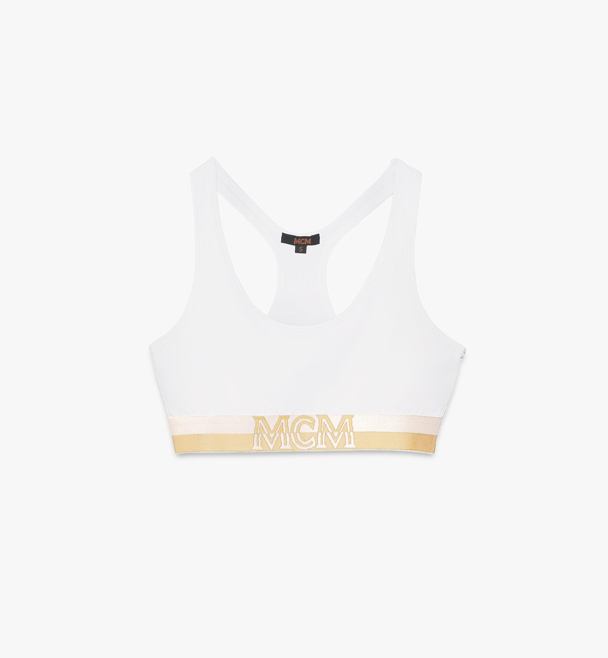 long white sports bra