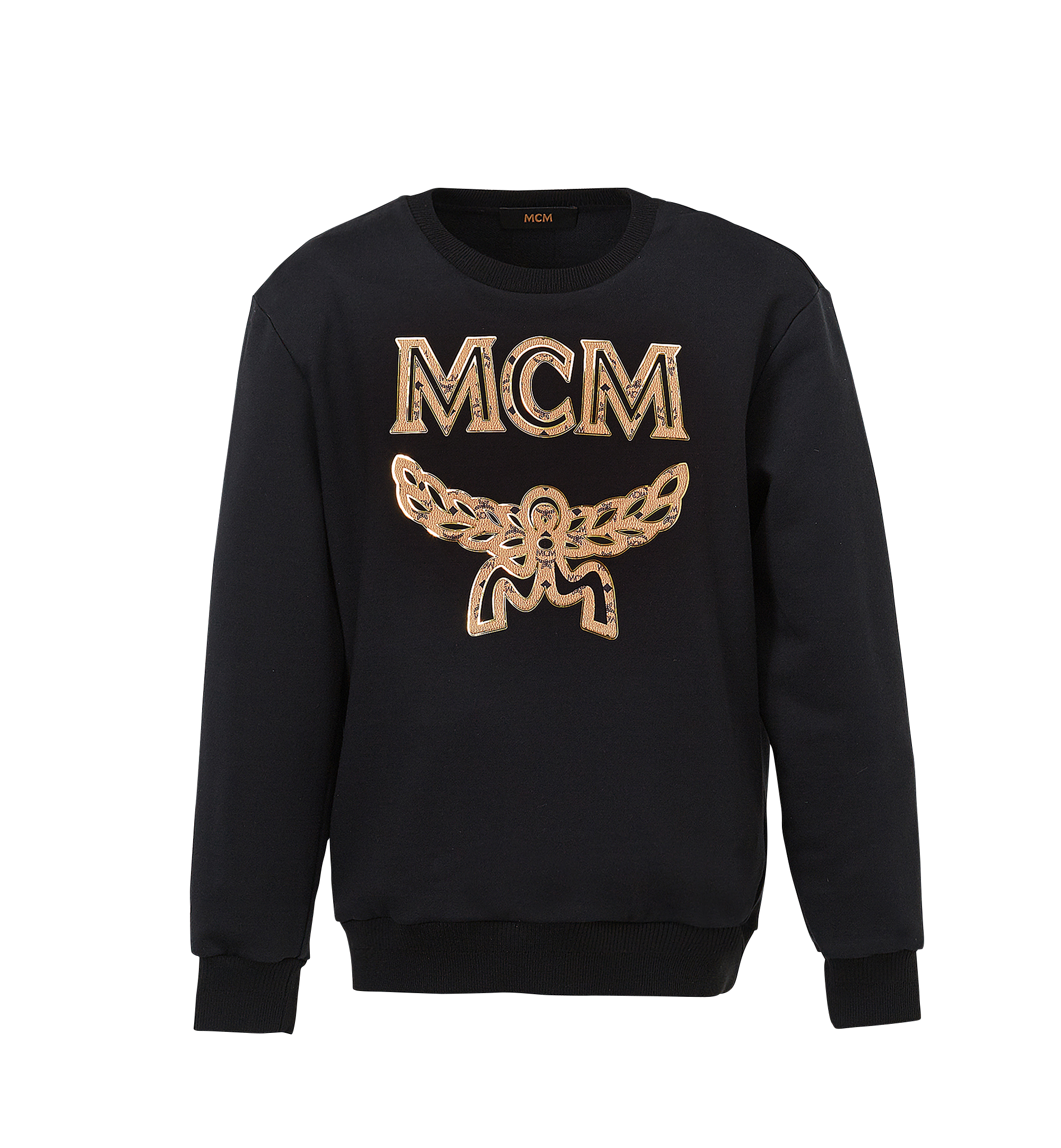 MCM Men's Classic Logo Sweatshirt Black MHA7AMM03BK0XL Alternate View 1