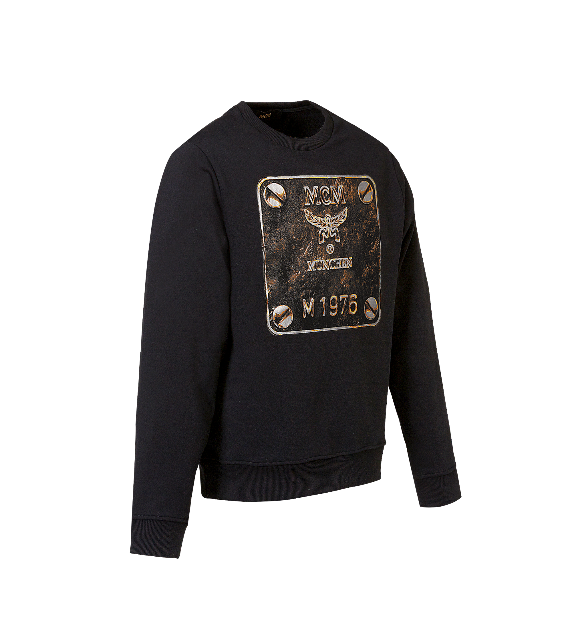 MCM Men's Brass Plate Sweatshirt Black MHA8AMM07BK00S Alternate View 1