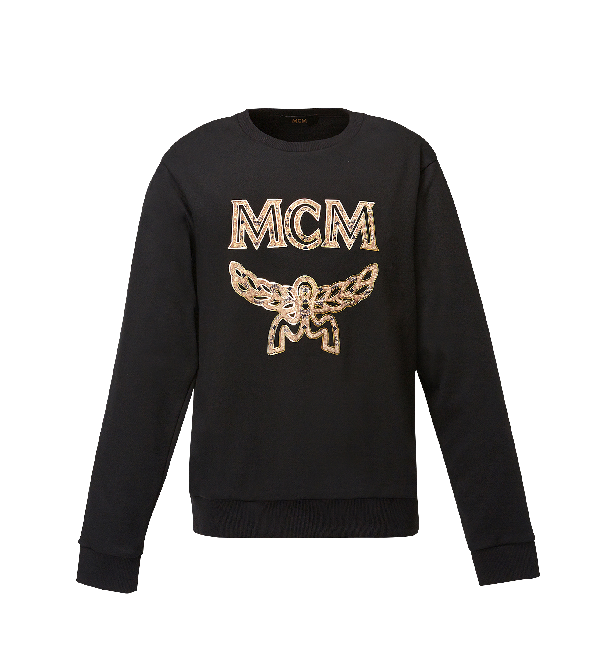 MCM Men's Classic Logo Sweatshirt Black MHA8SMM12BKXXL Alternate View 1
