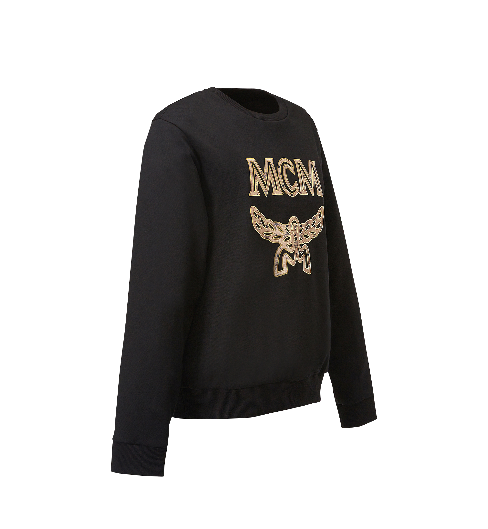 MCM Men's Classic Logo Sweatshirt Black MHA8SMM12BKXXL Alternate View 1