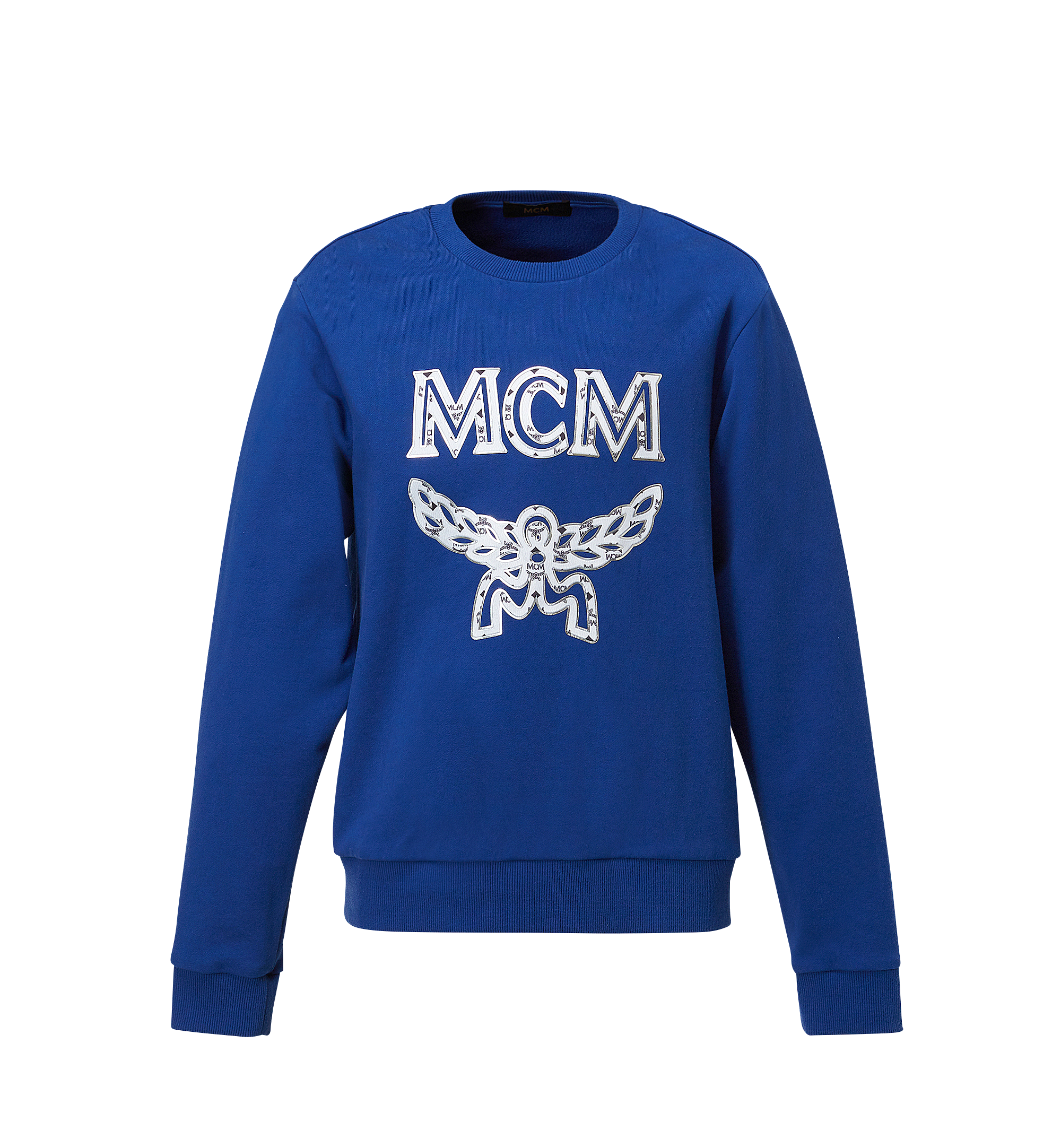 MCM Men's Classic Logo Sweatshirt Blue MHA8SMM12HT00S Alternate View 1
