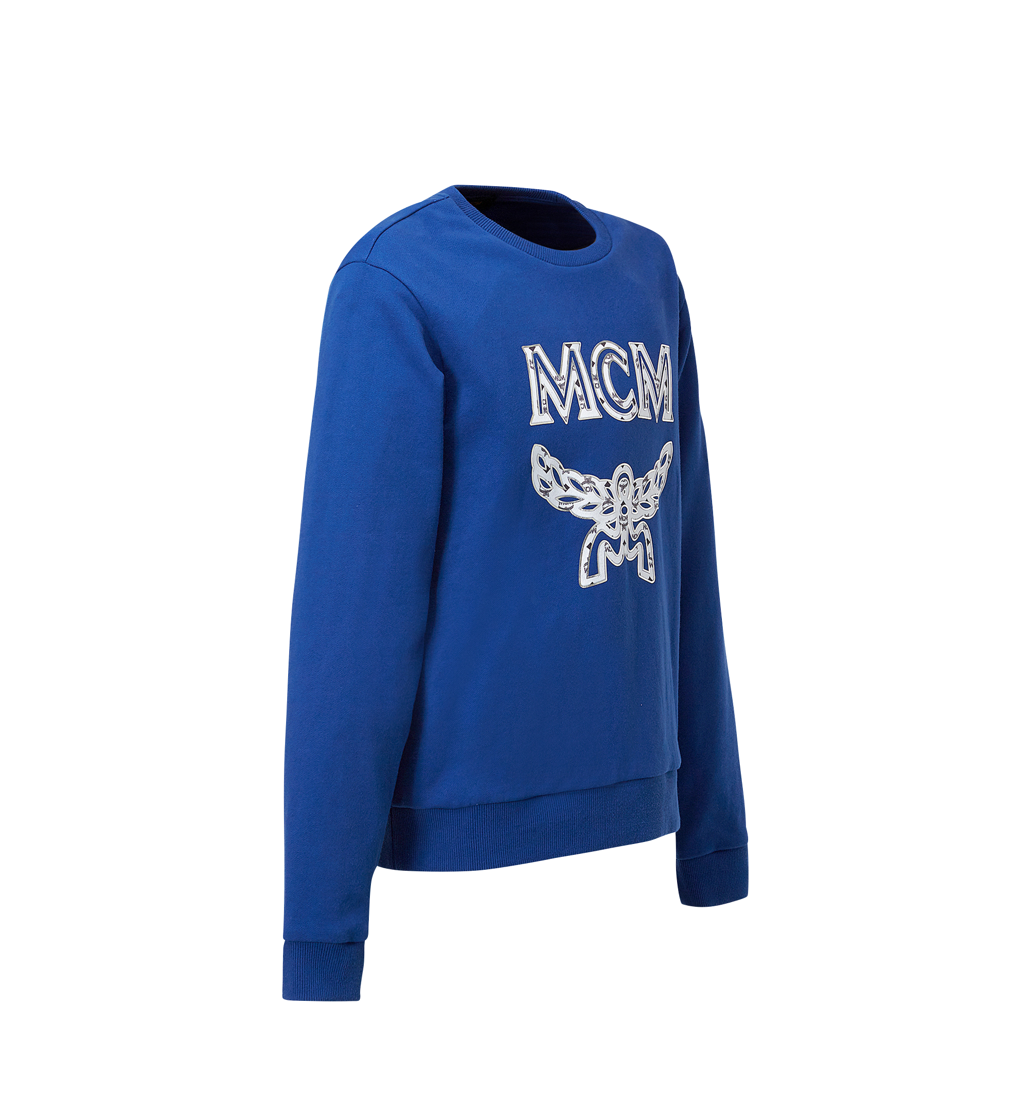 MCM Men's Classic Logo Sweatshirt Blue MHA8SMM12HT0XL Alternate View 1