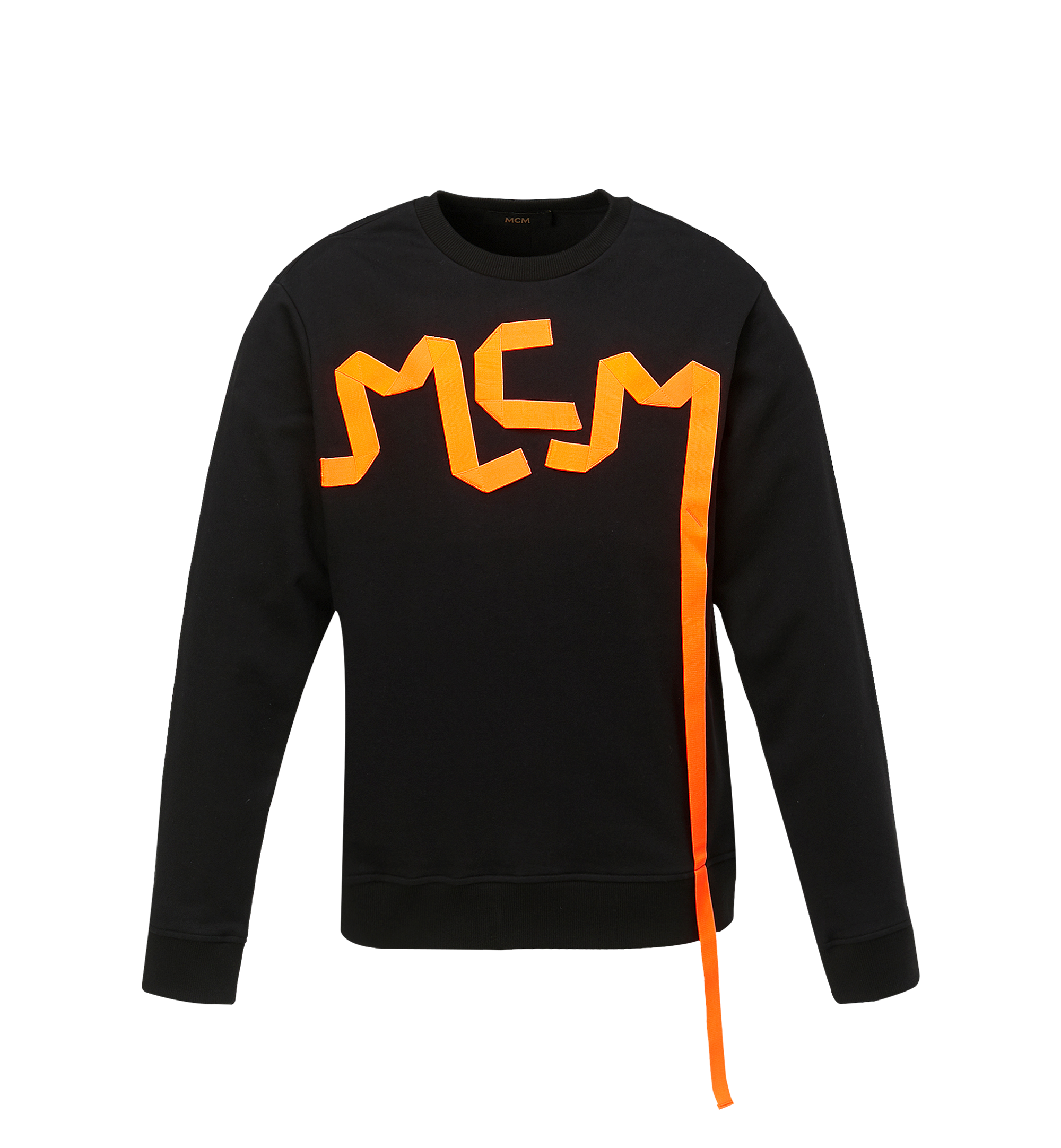 MCM Men's Logo Tape Sweatshirt Black MHA9SMM79BK00L Alternate View 1