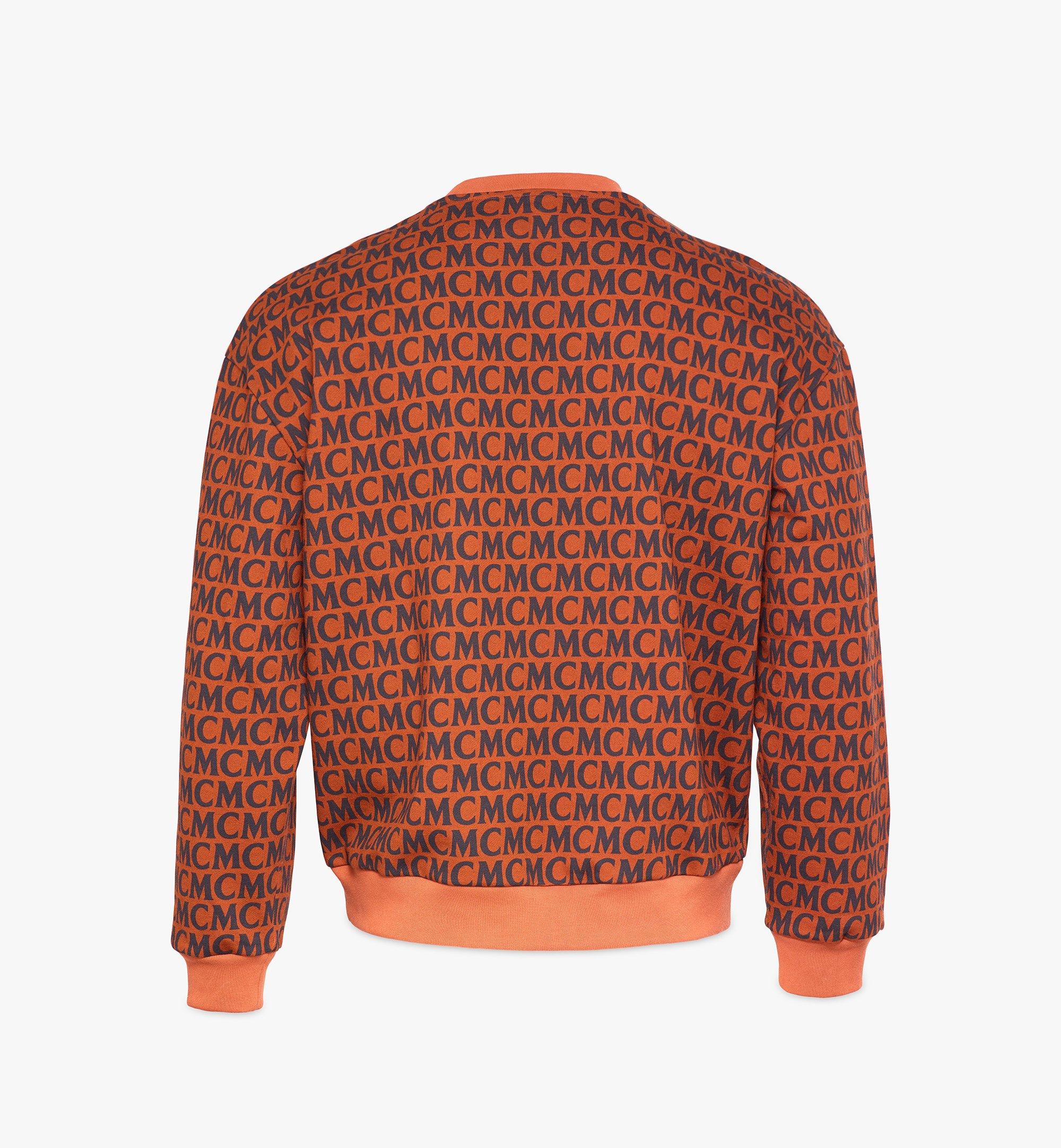 MCM Allover Logo Sweatshirt in Orange for Men