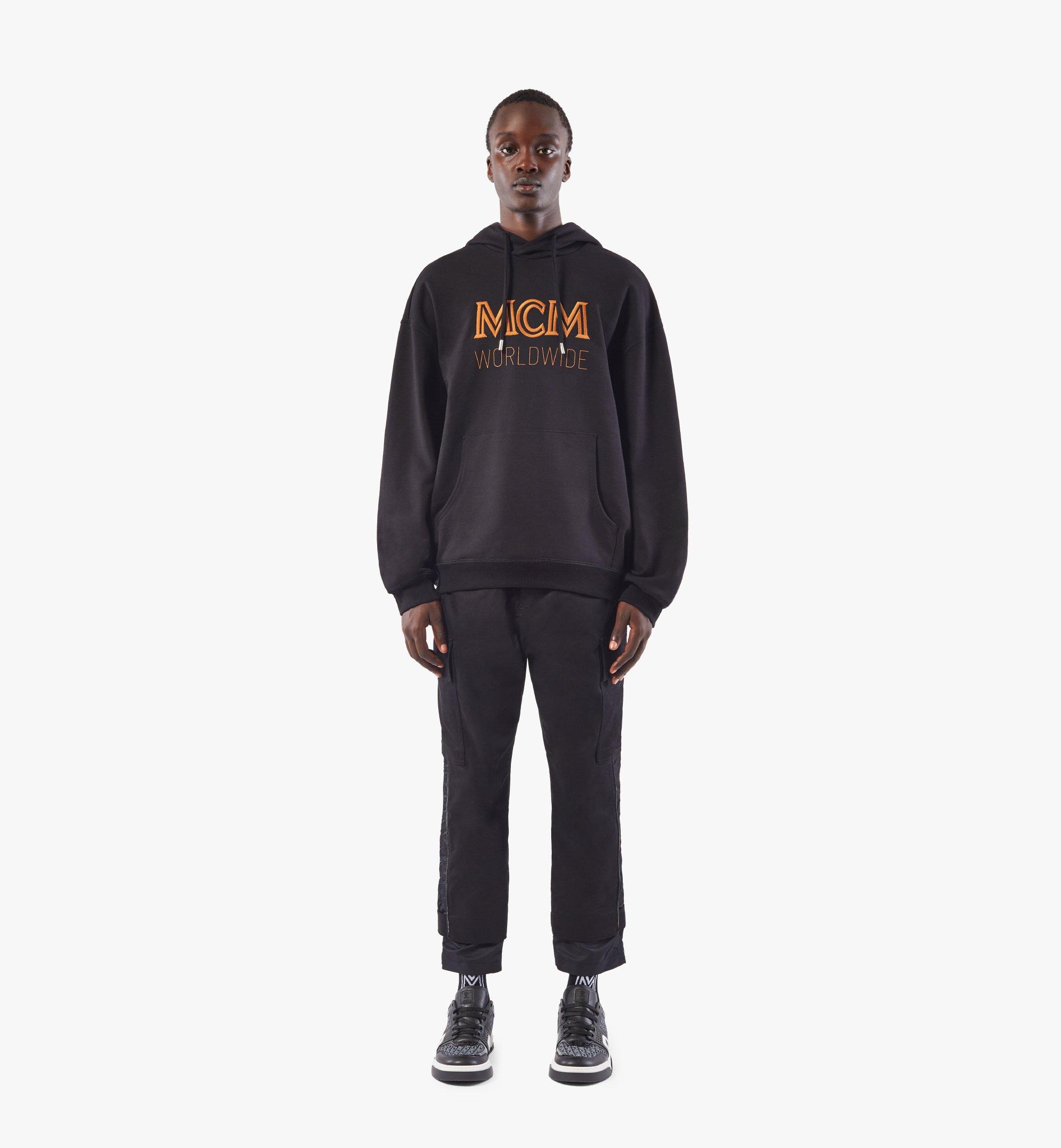 MCM メンズ ロゴ フーディ Black MHAASMM03BK00M ほかの角度から見る 3