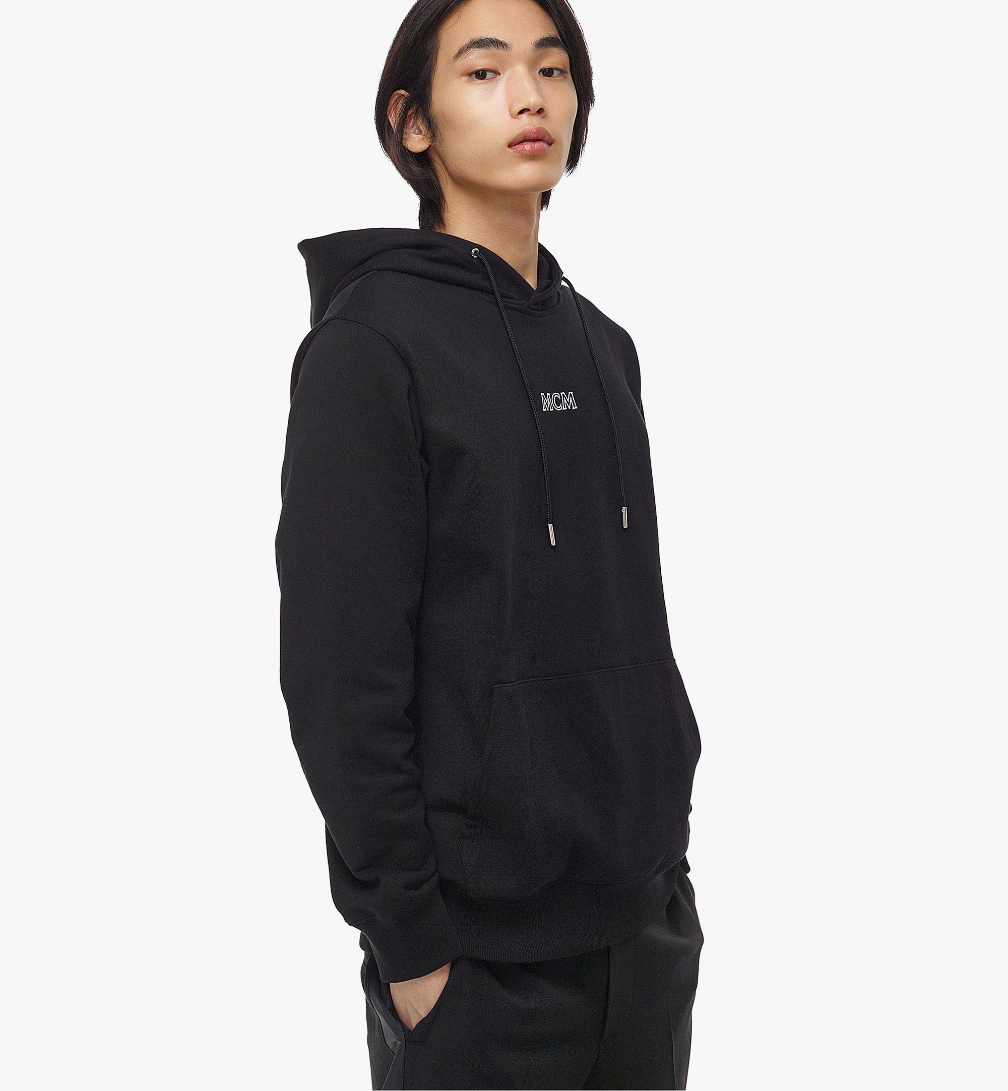 Medium / M MCM Essentials Logo Hoodie in Organic Cotton Black