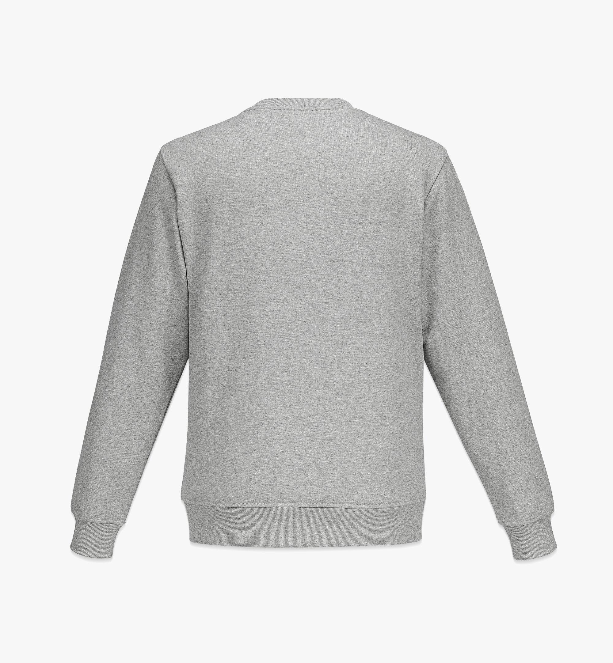 MCM Men’s Classic Logo Sweatshirt in Organic Cotton Grey MHABSMM06EH00L Alternate View 1