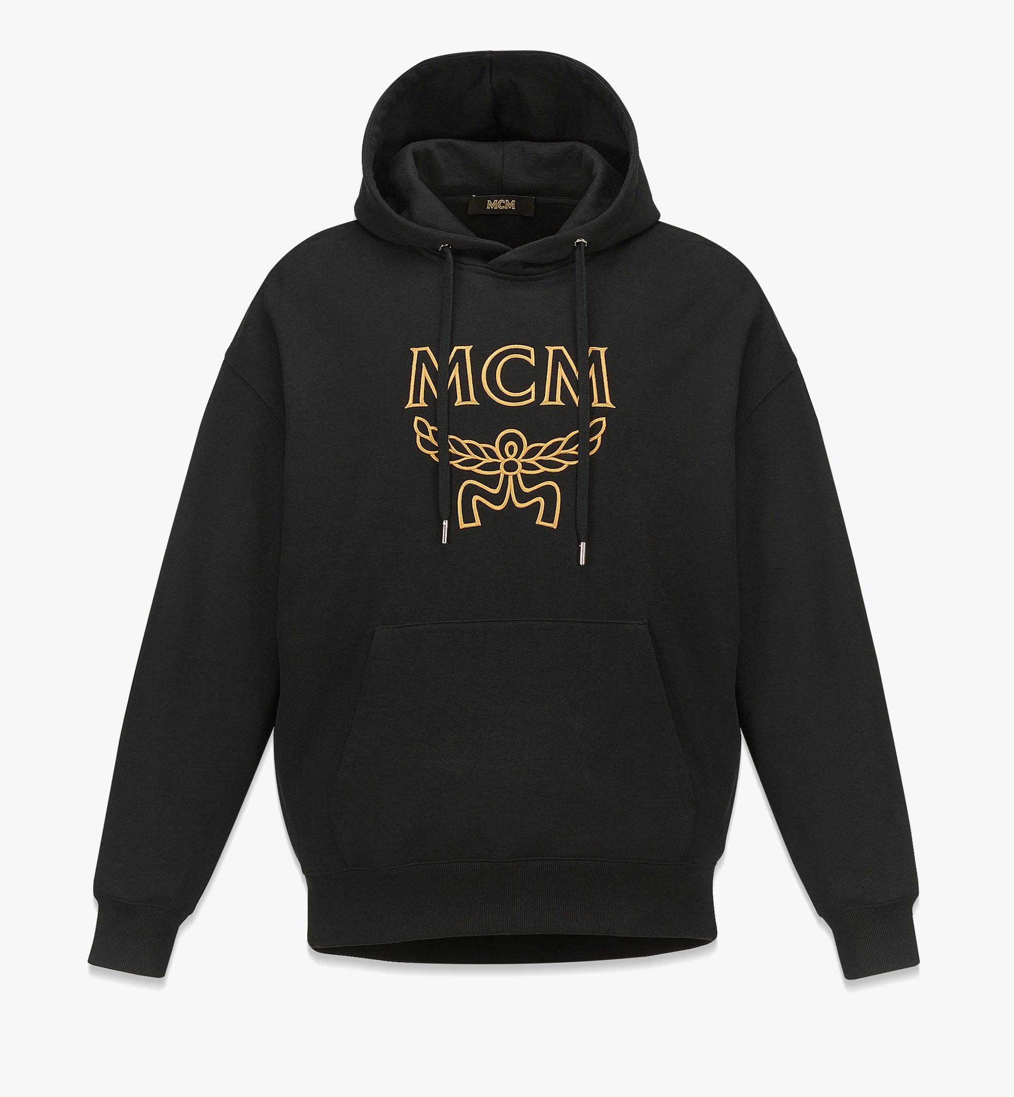 MCM 男士经典Logo棉质连帽衫 Black MHACSMM02BK00S 更多视角 1
