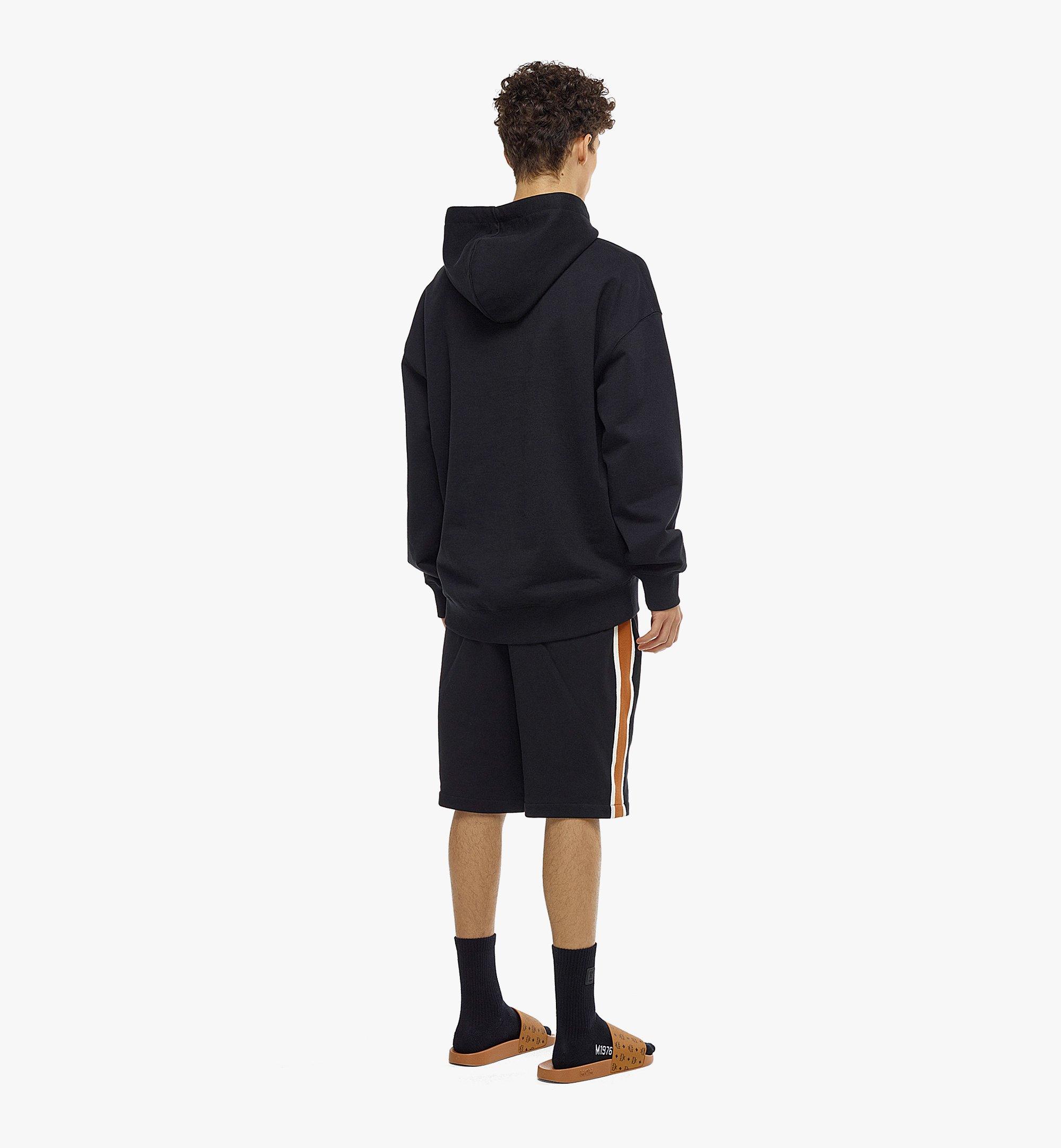 MCM 男士经典Logo棉质连帽衫 Black MHACSMM02BK00S 更多视角 4