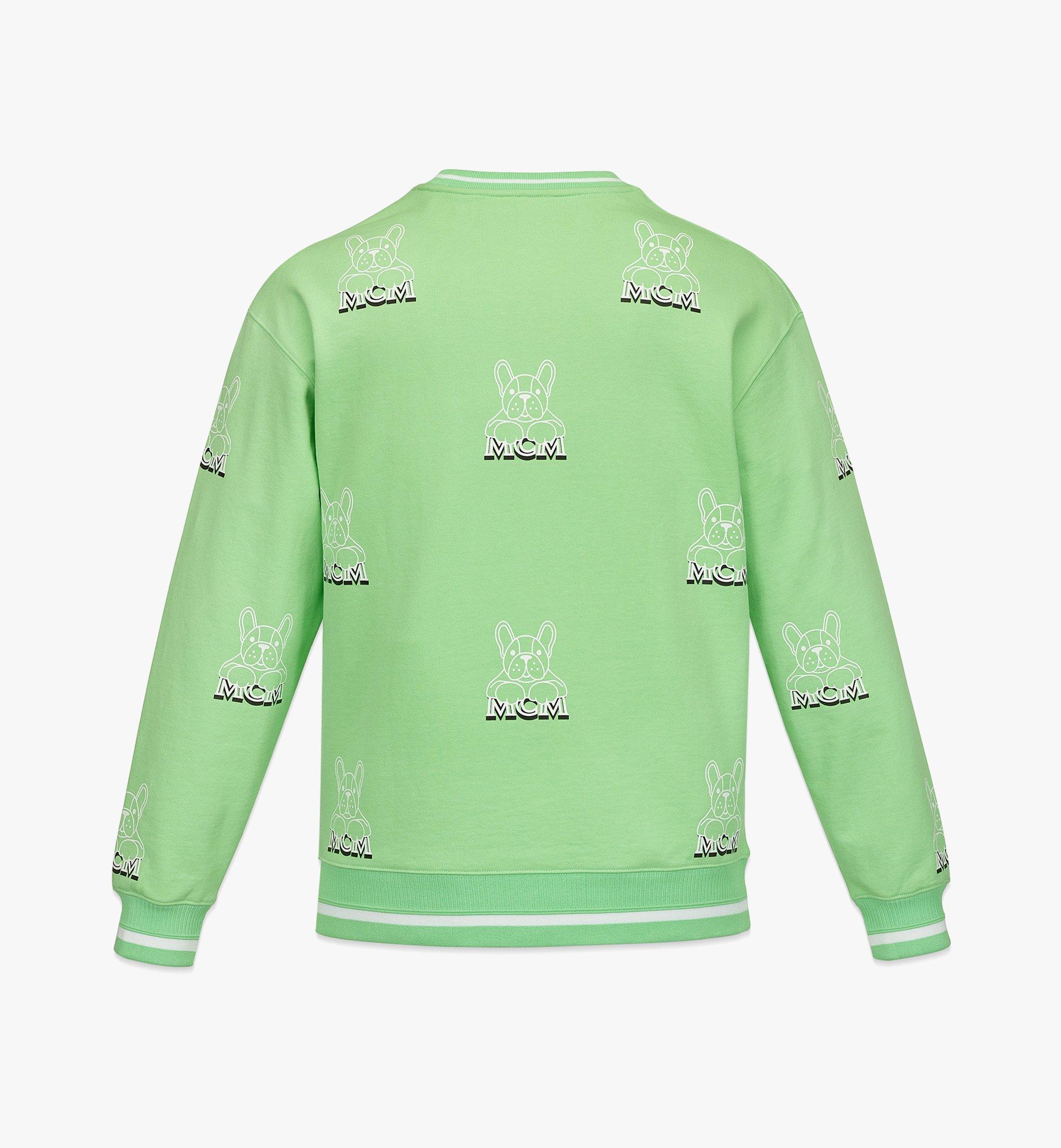 MCM Men’s M Pup Sweatshirt in Organic Cotton Green MHACSSX02JW2XL Alternate View 1