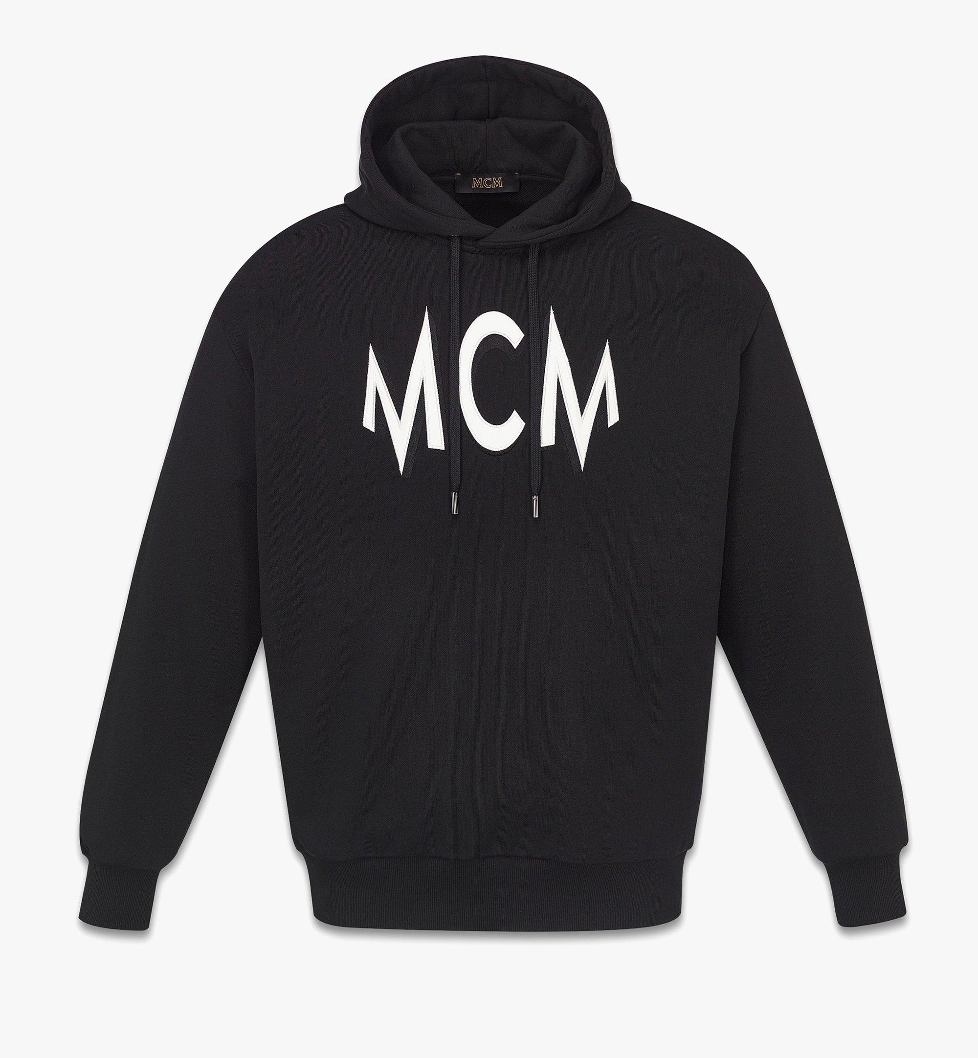 MCM フローラルプリント ロゴ フーディー - オーガニックコットン Black MHADAMM02BK00M ほかの角度から見る 1