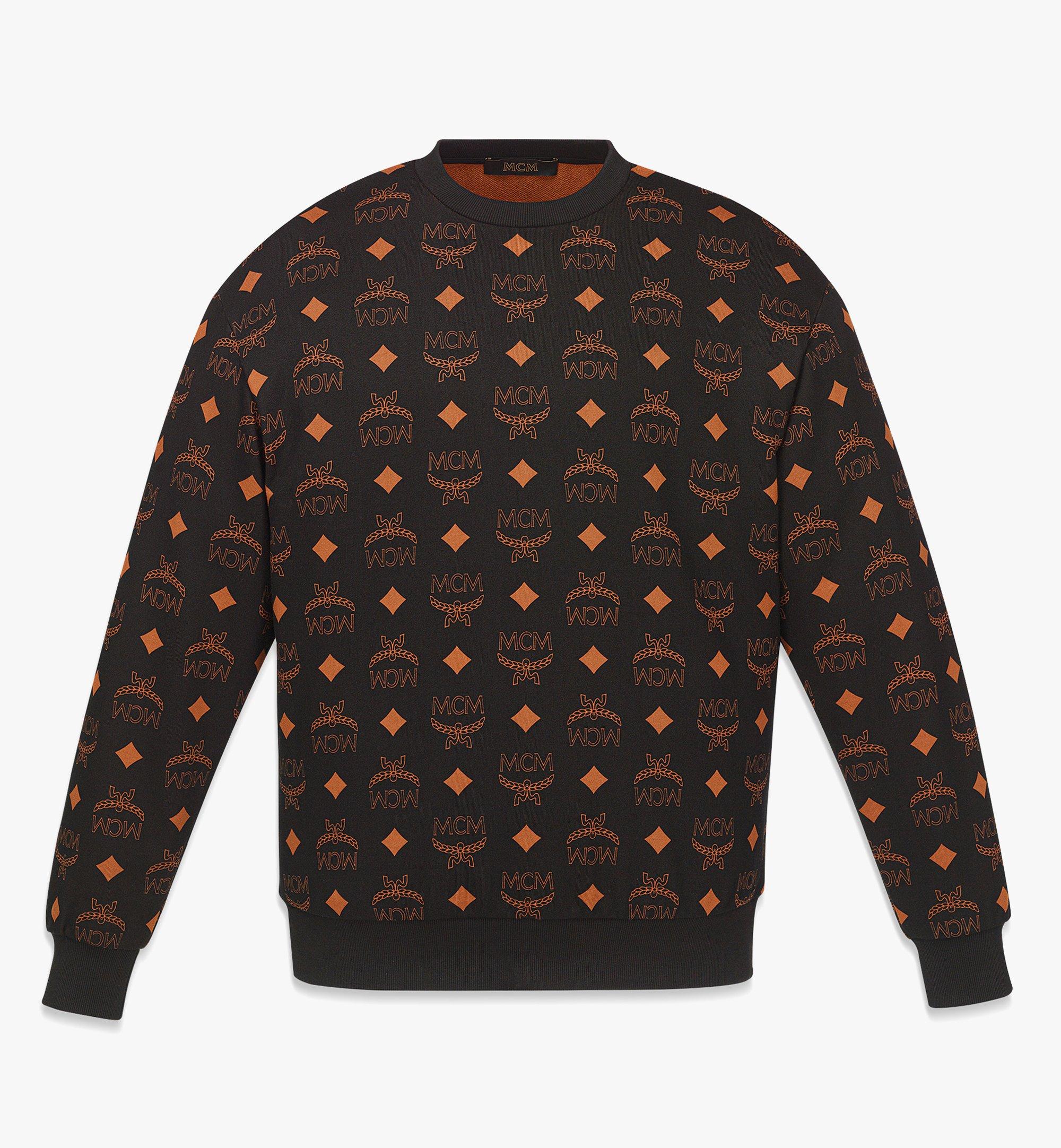 MCM Allover Logo Sweatshirt in Orange for Men