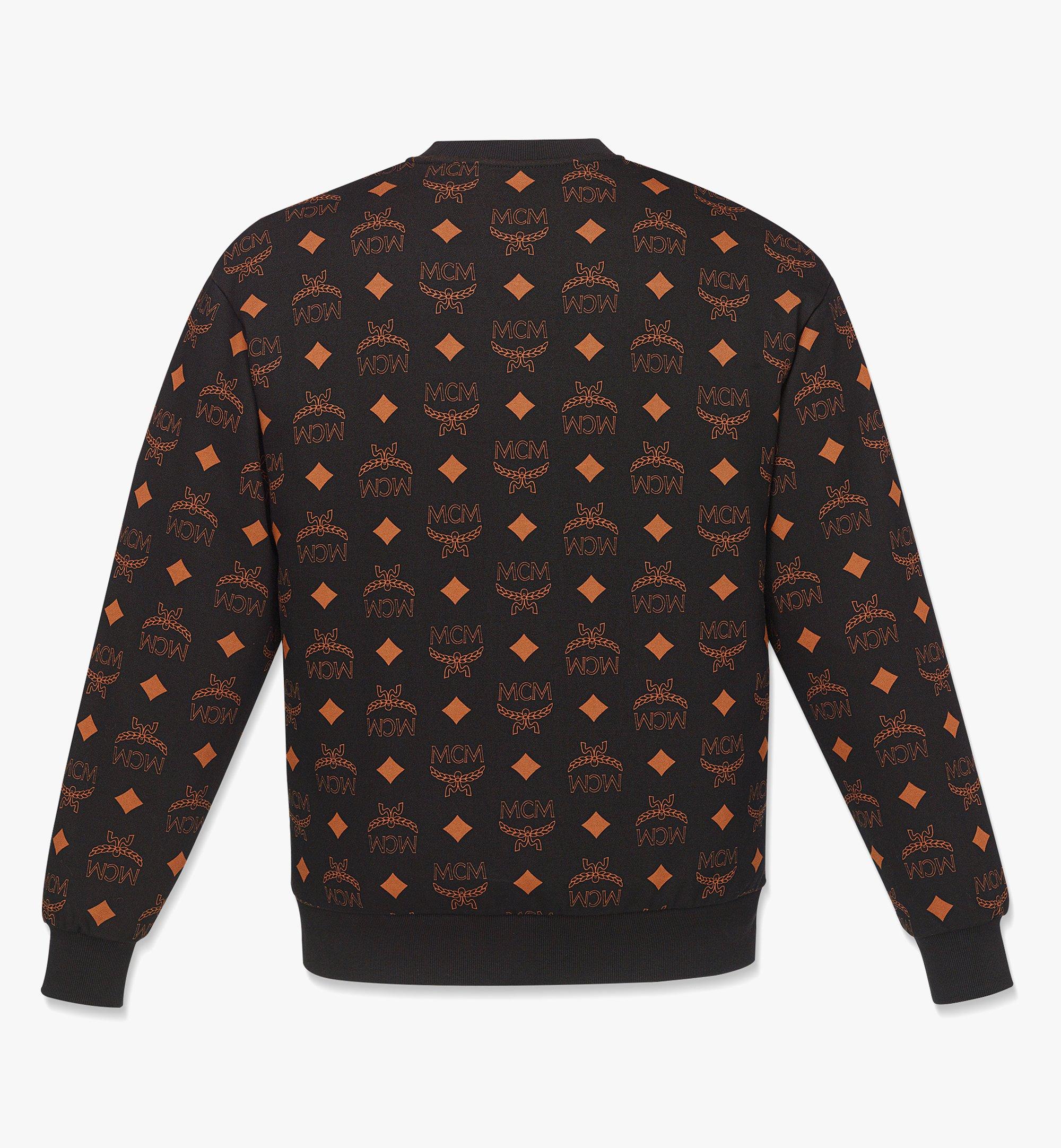 LOUIS VUITTON Monogram Jacquard Crew Neck Sweatshirt XS Orange