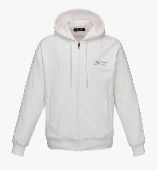 MCM Essentials Logo Zip Hoodie in Organic Cotton