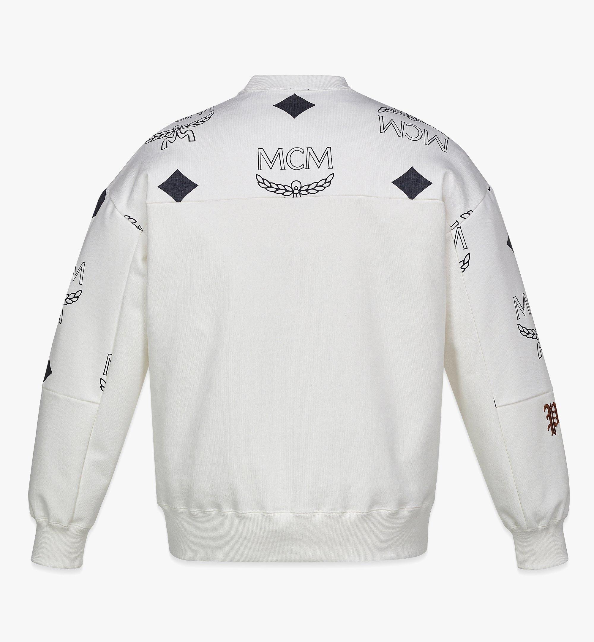 Large PHENOMENON+MCM Big Visetos Sweatshirt White | MCM ®JP