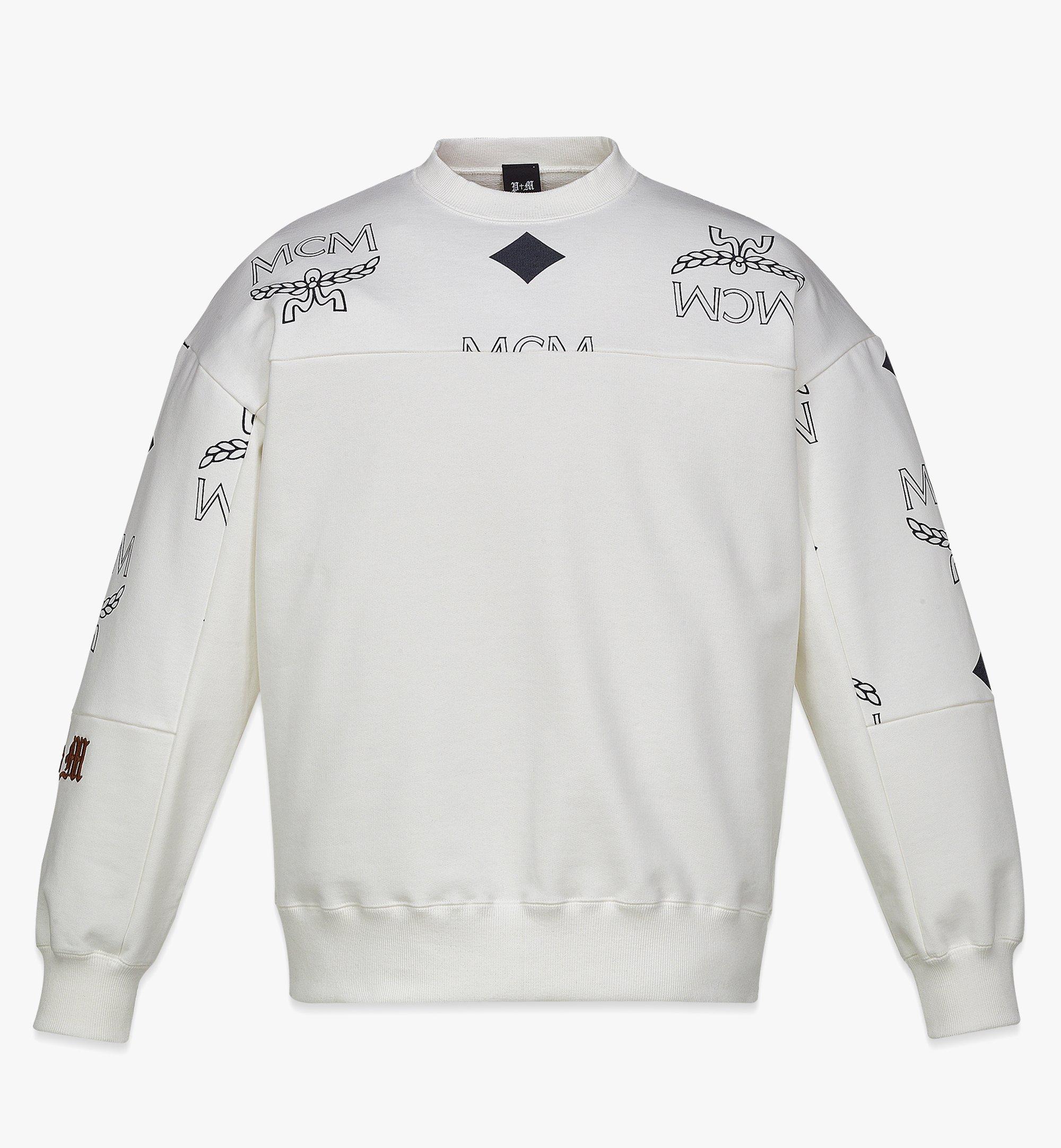 MCM PHENOMENON+MCM ビッグ ヴィセトス スウェットシャツ White MHADSJP02WT0XL ほかの角度から見る 1