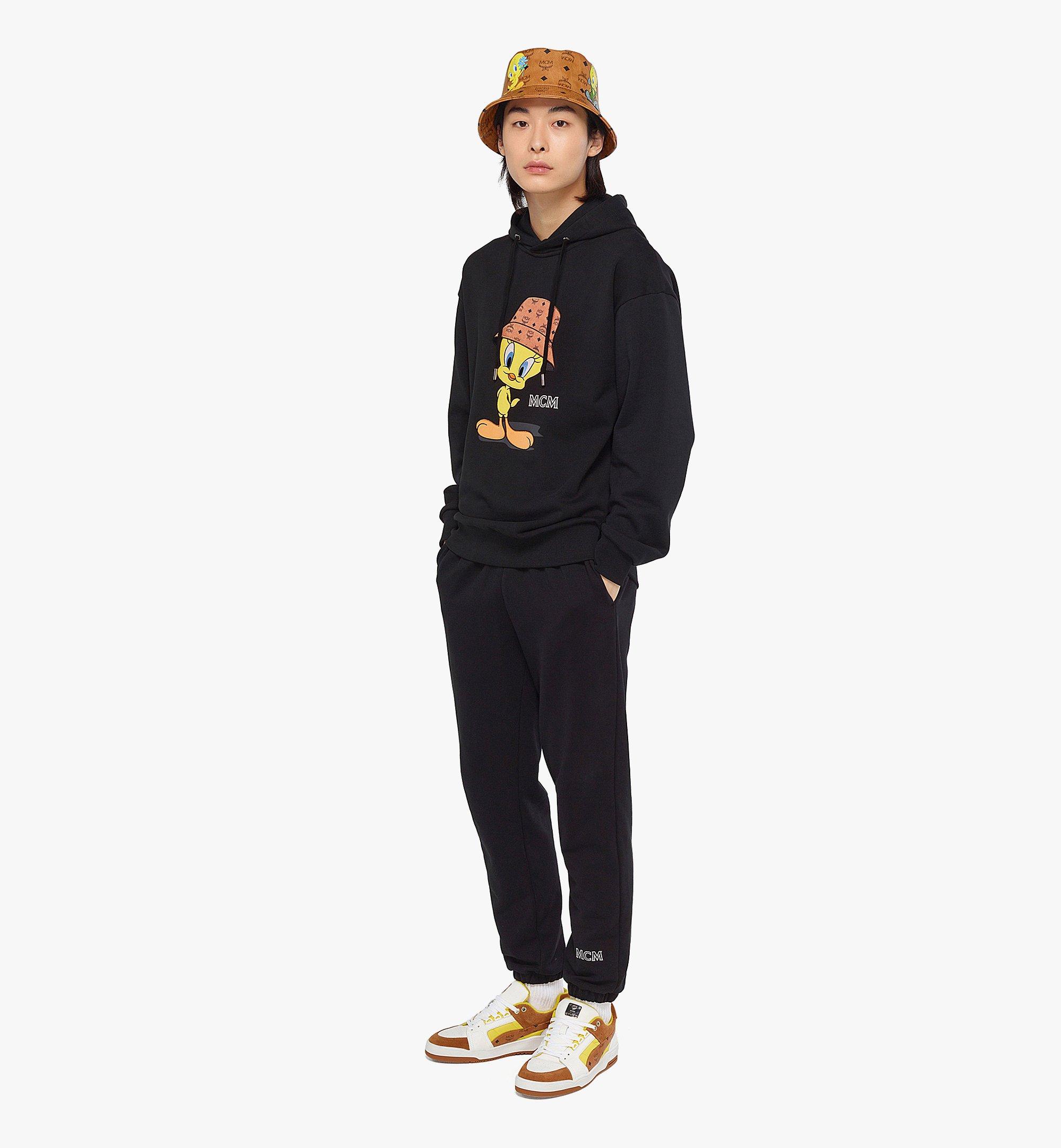 MCM Men’s Looney Tunes x MCM  Hoodie in Organic Cotton Black MHADSMM05BK2XL Alternate View 2