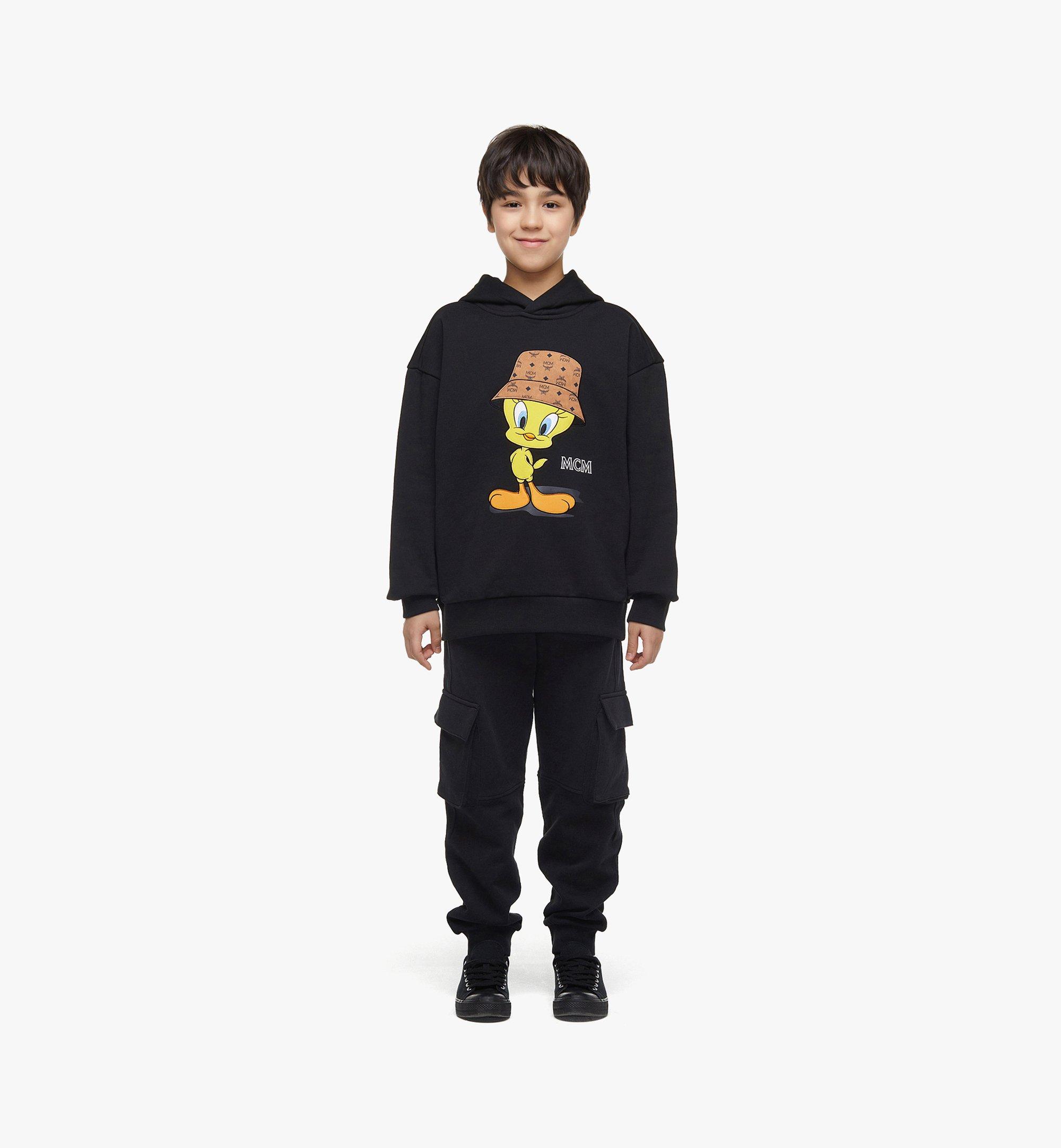 MCM Looney Tunes x MCM Mini-Me棉质连帽衫 Black MHADSMM06BKXXS 更多视角 2
