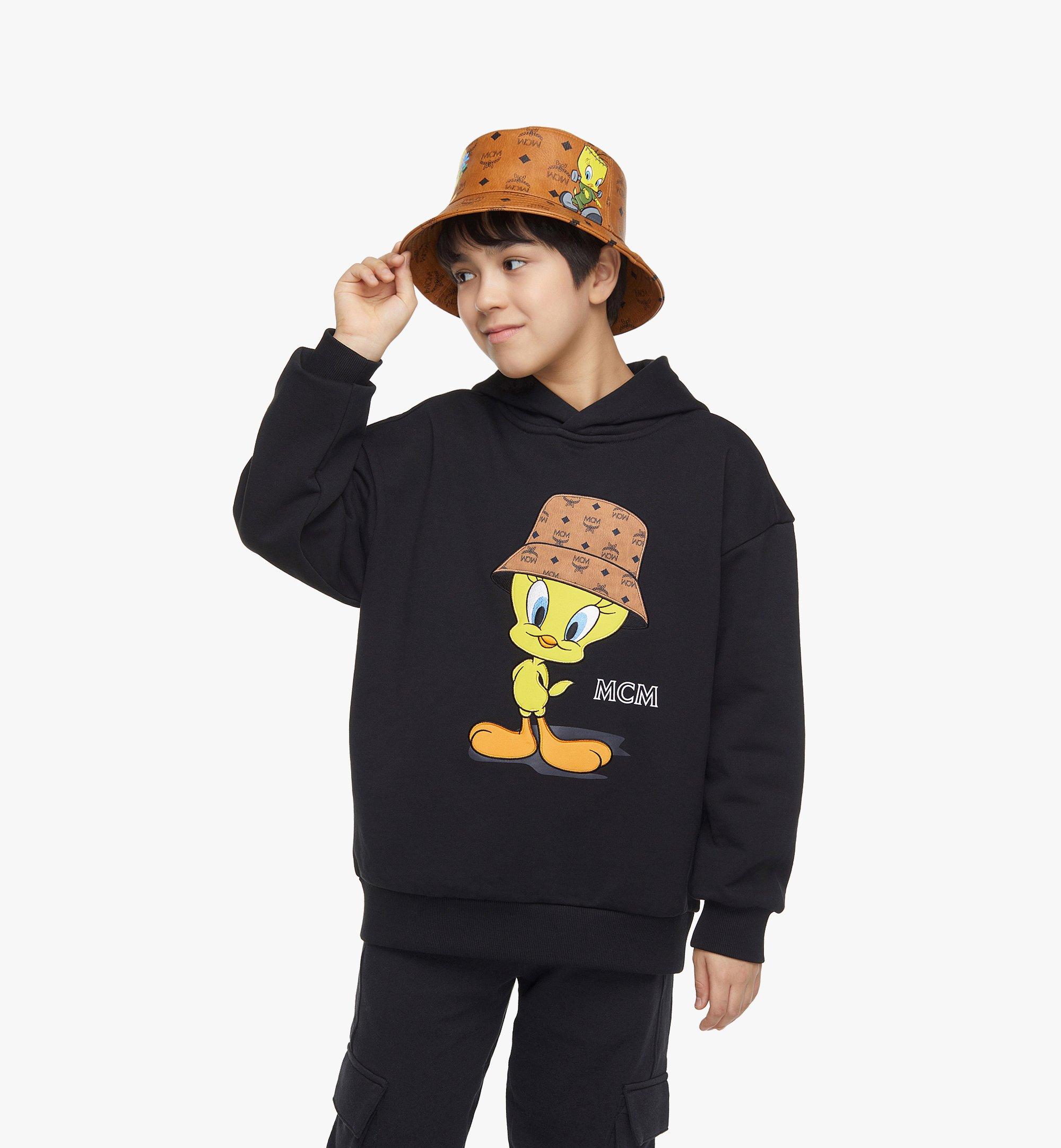 MCM Looney Tunes x MCM Mini-Me棉质连帽衫 Black MHADSMM06BKXXS 更多视角 3
