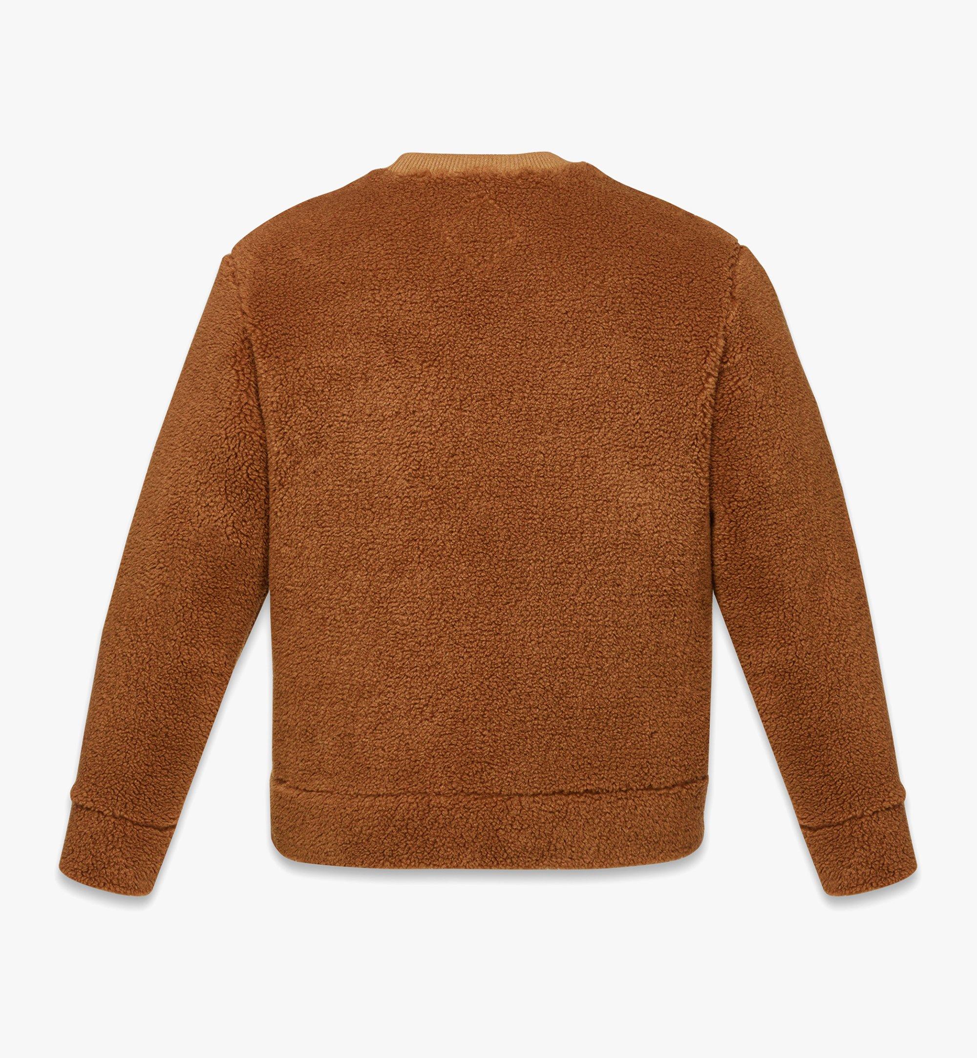 MCM Fleece-Sweatshirt mit Monogramm auf Brusttasche Cognac MHAEAMM07CO00M Noch mehr sehen 1