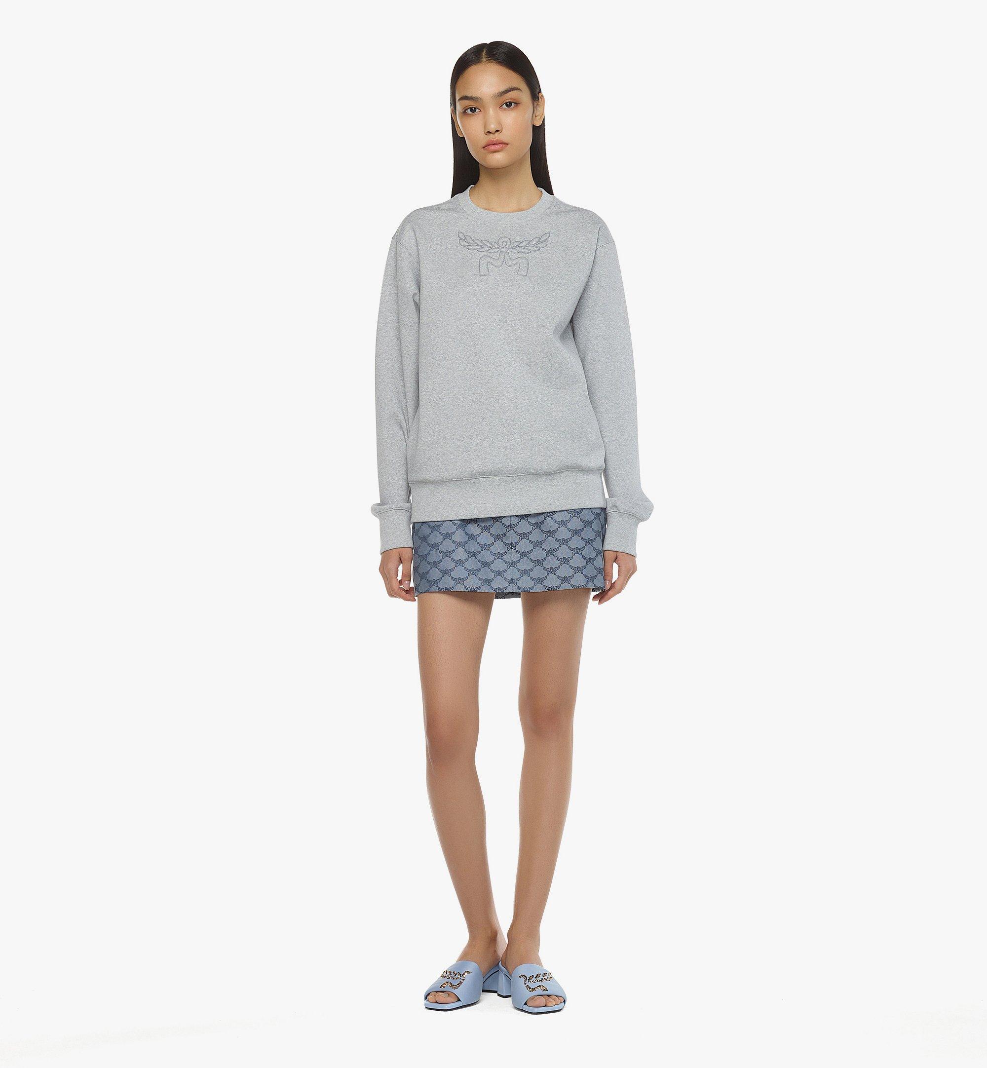 MCM Sweatshirt aus Romanit mit Lorbeerlogo Grey MHAESBC01ET0XL Noch mehr sehen 2