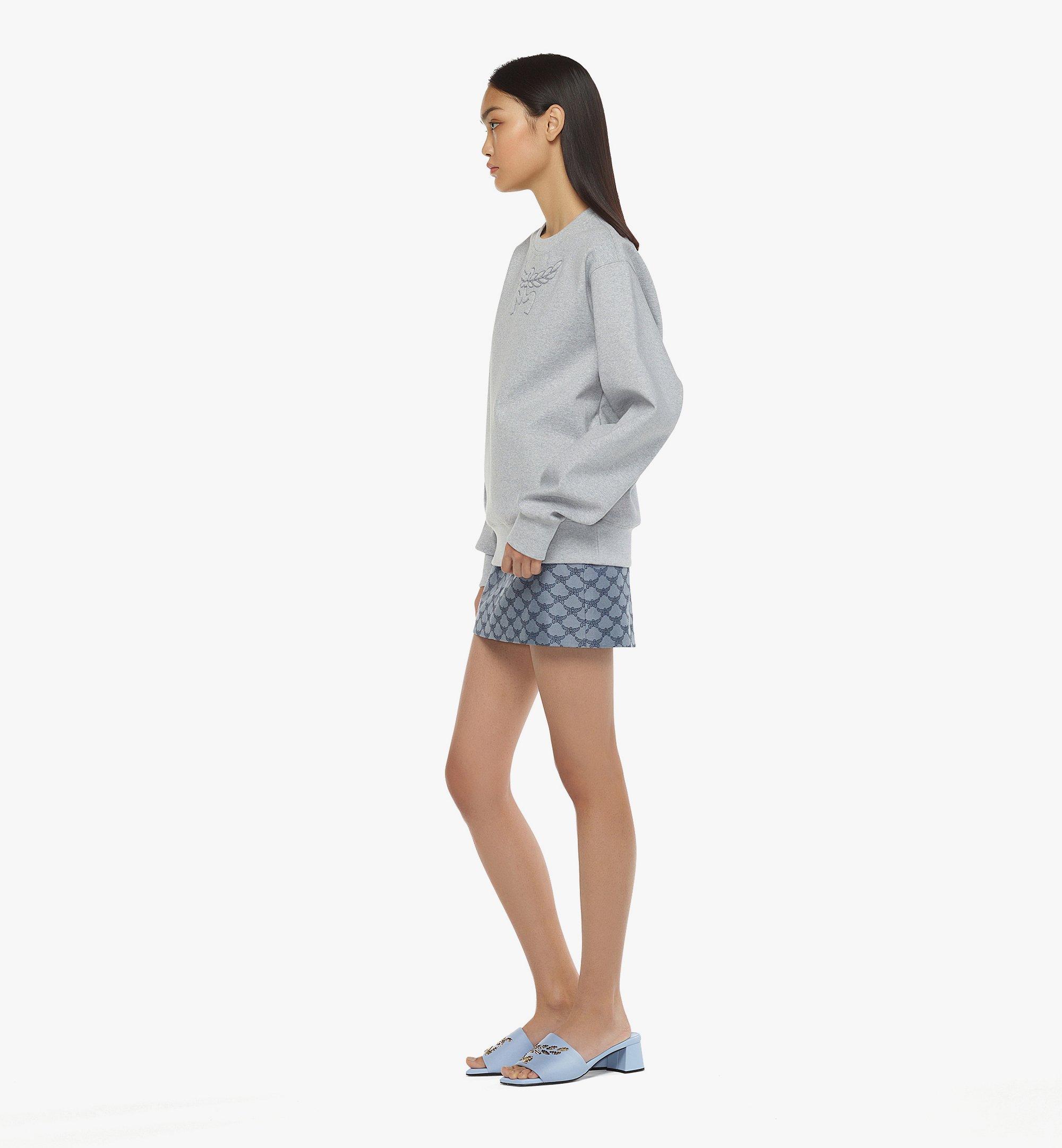 MCM Sweatshirt aus Romanit mit Lorbeerlogo Grey MHAESBC01ET0XL Noch mehr sehen 2