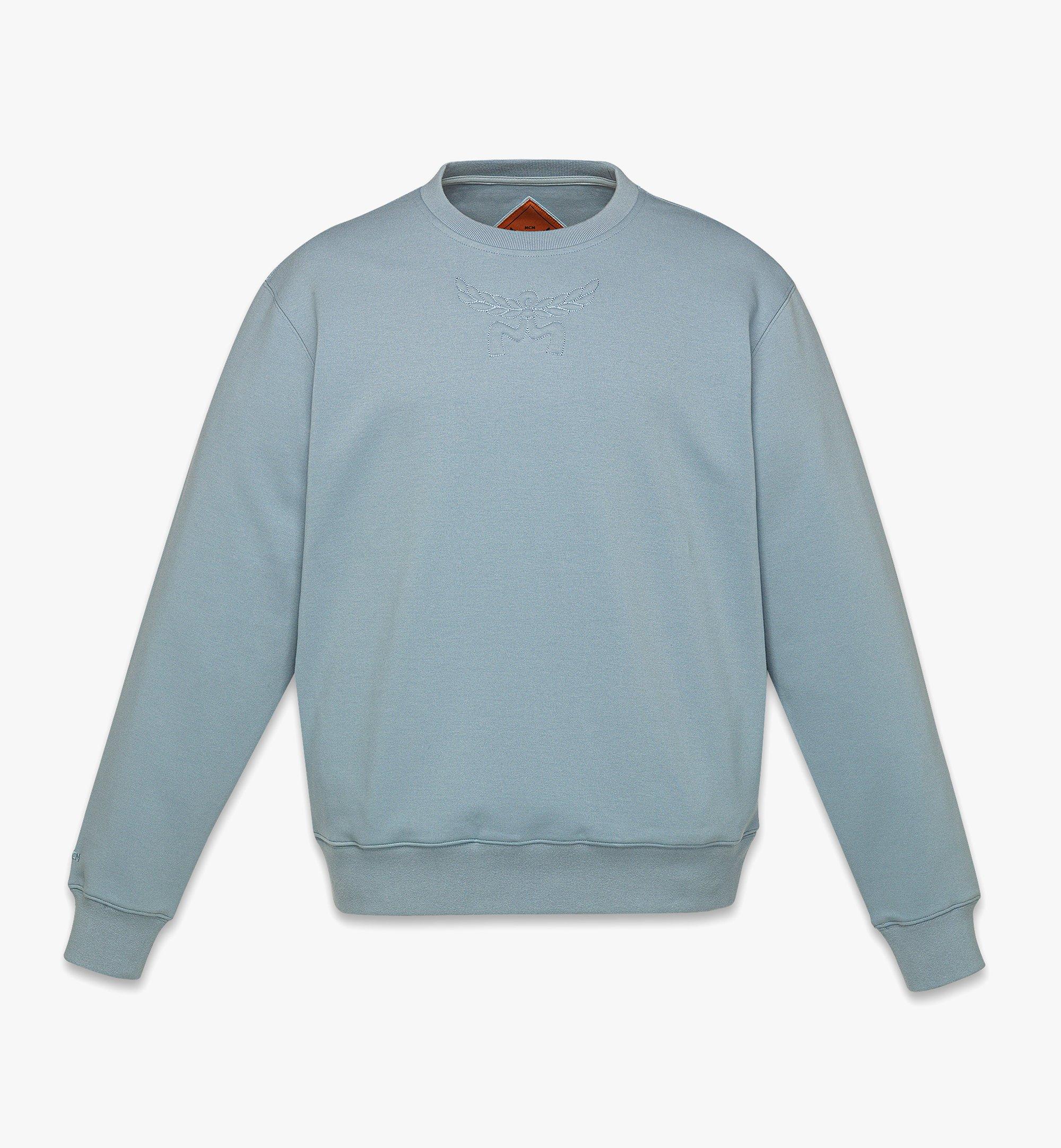 MCM Sweatshirt Essential aus Romanit mit Laurel-Logo Blue MHAESBC01L800L Noch mehr sehen 1