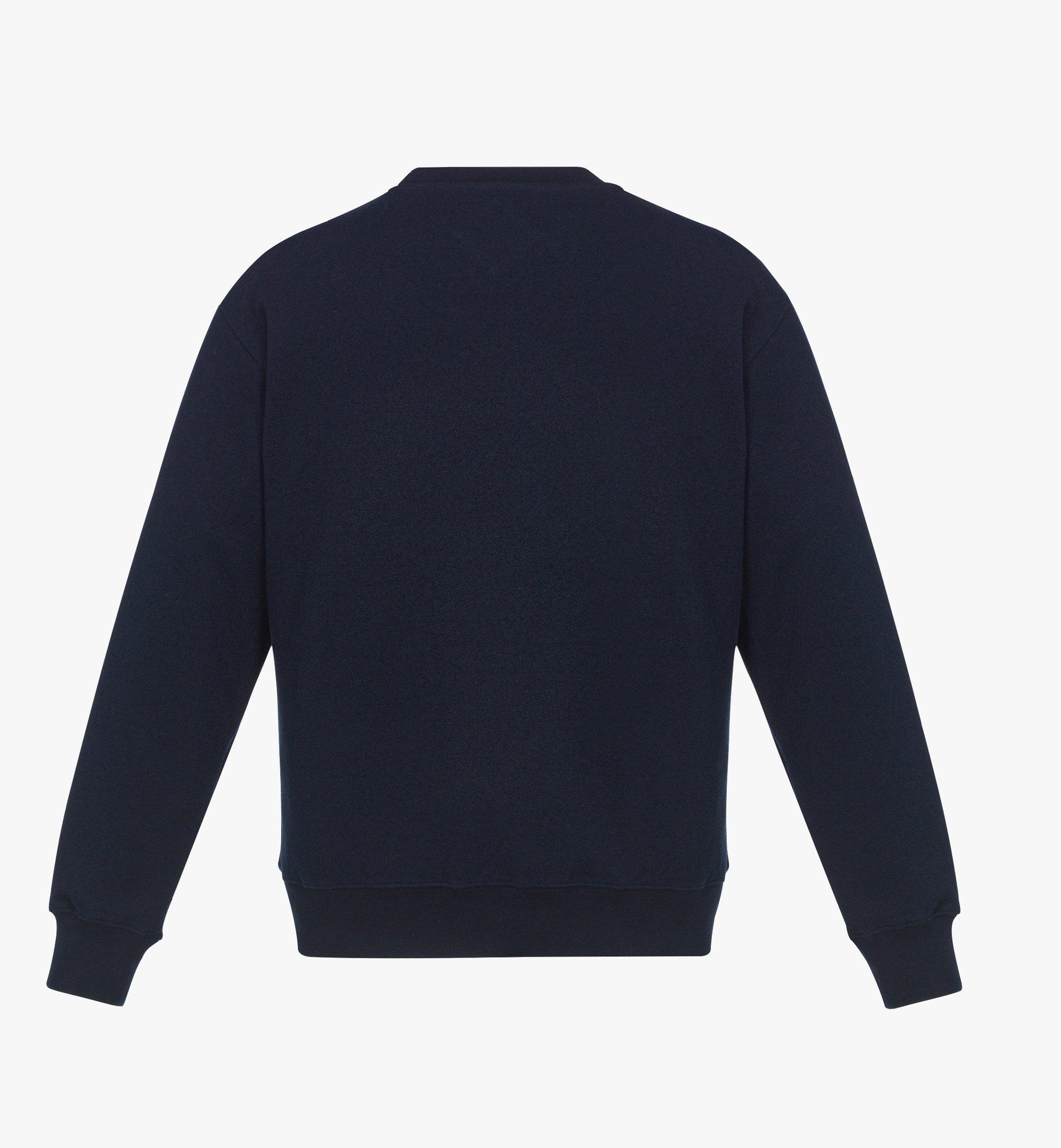 MCM Logo Patch Bouclé Sweatshirt Navy MHAESMM06VD00M Alternate View 1