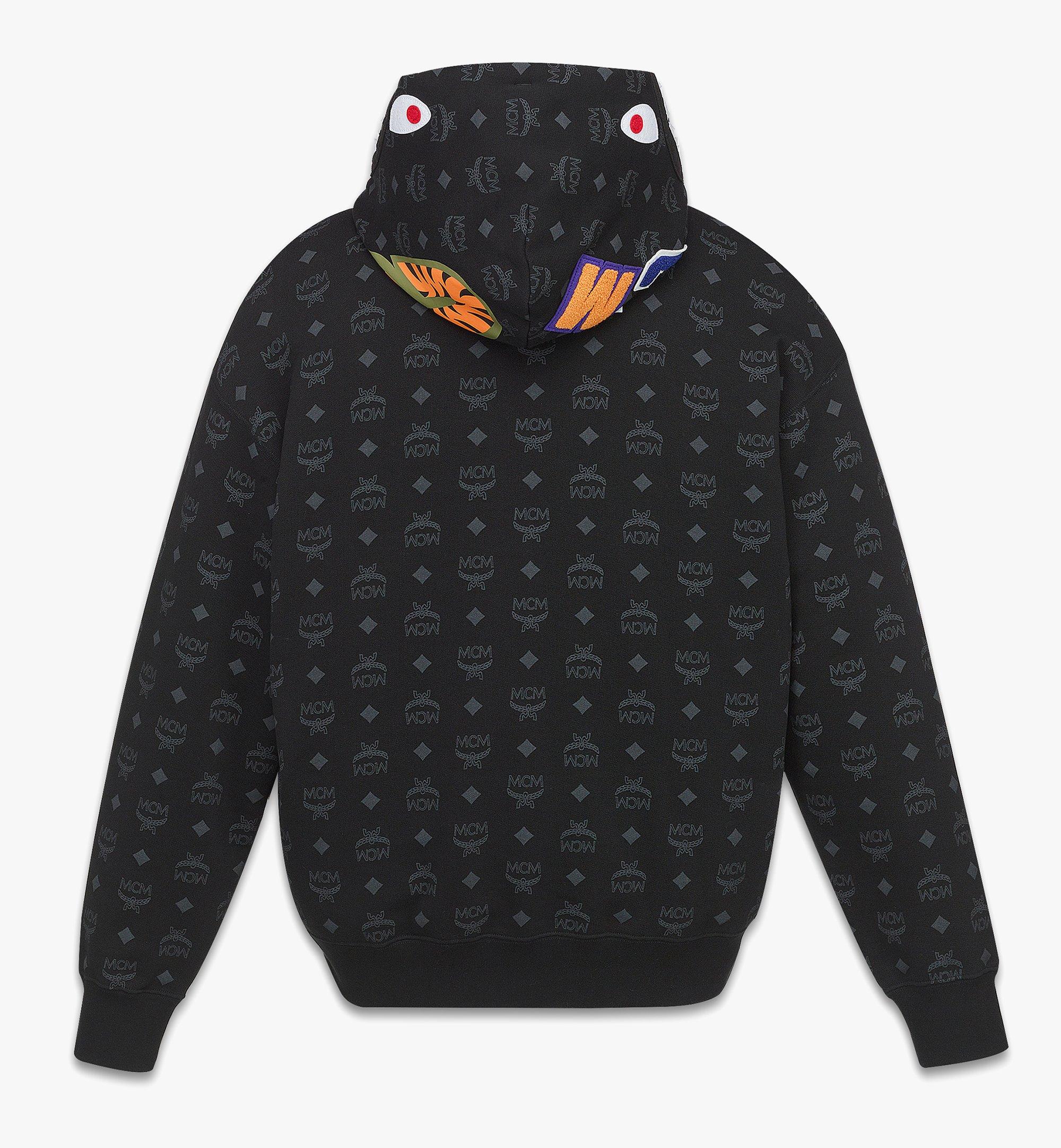 Large MCM x BAPE Monogram Shark Hoodie Black | MCM ®US