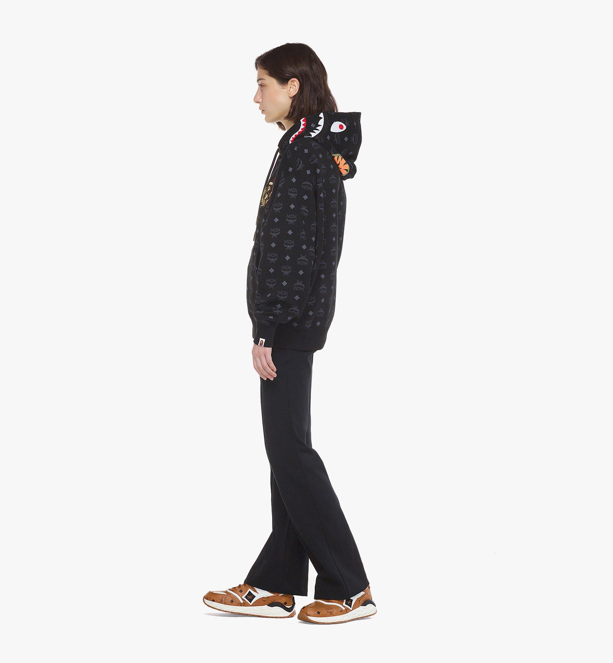 Large MCM x BAPE Monogram Shark Hoodie Black | MCM ®CA