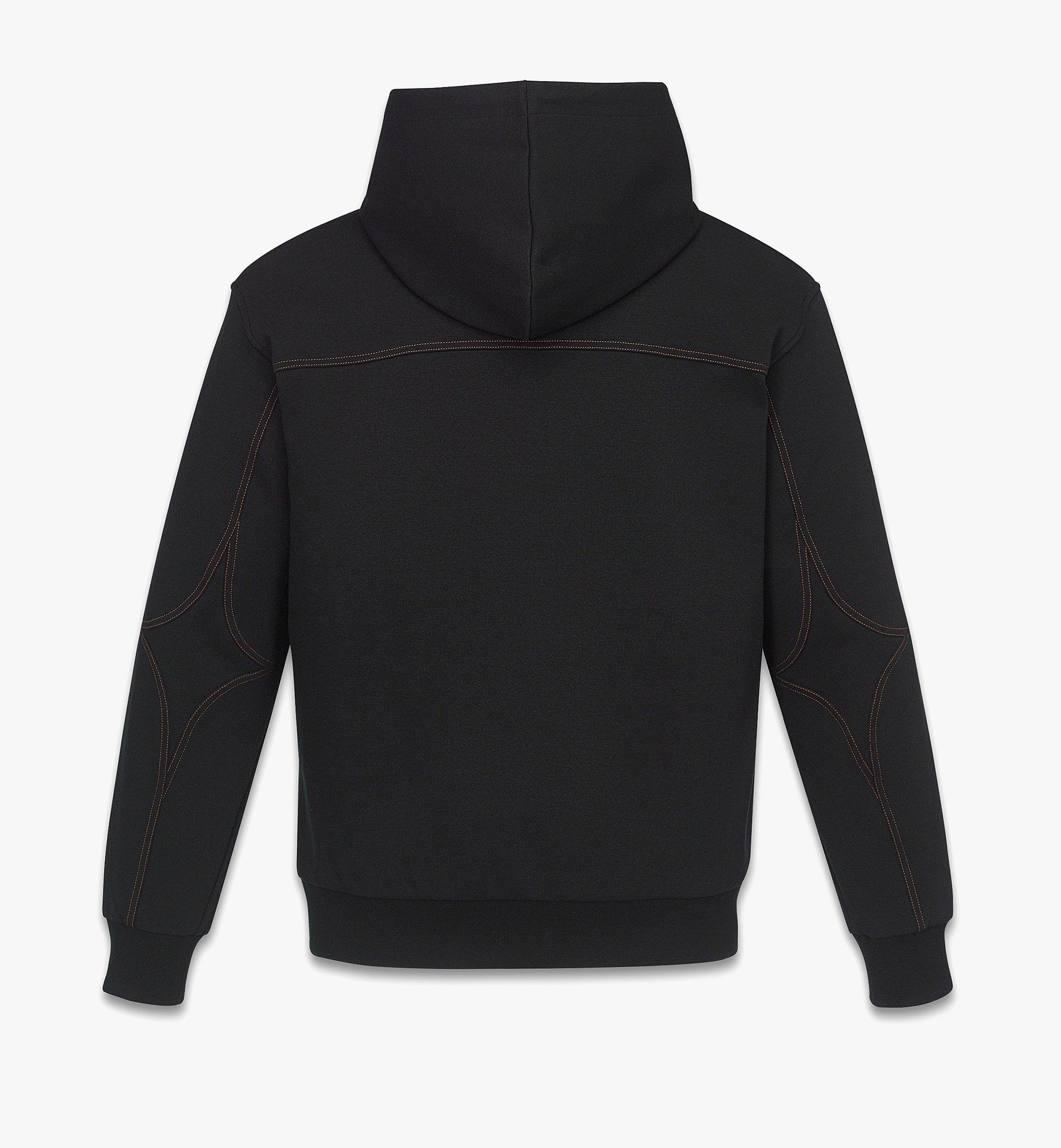 MCM Logo Stitch Ponte Hoodie Black MHAFAMM01BK00M Alternate View 1