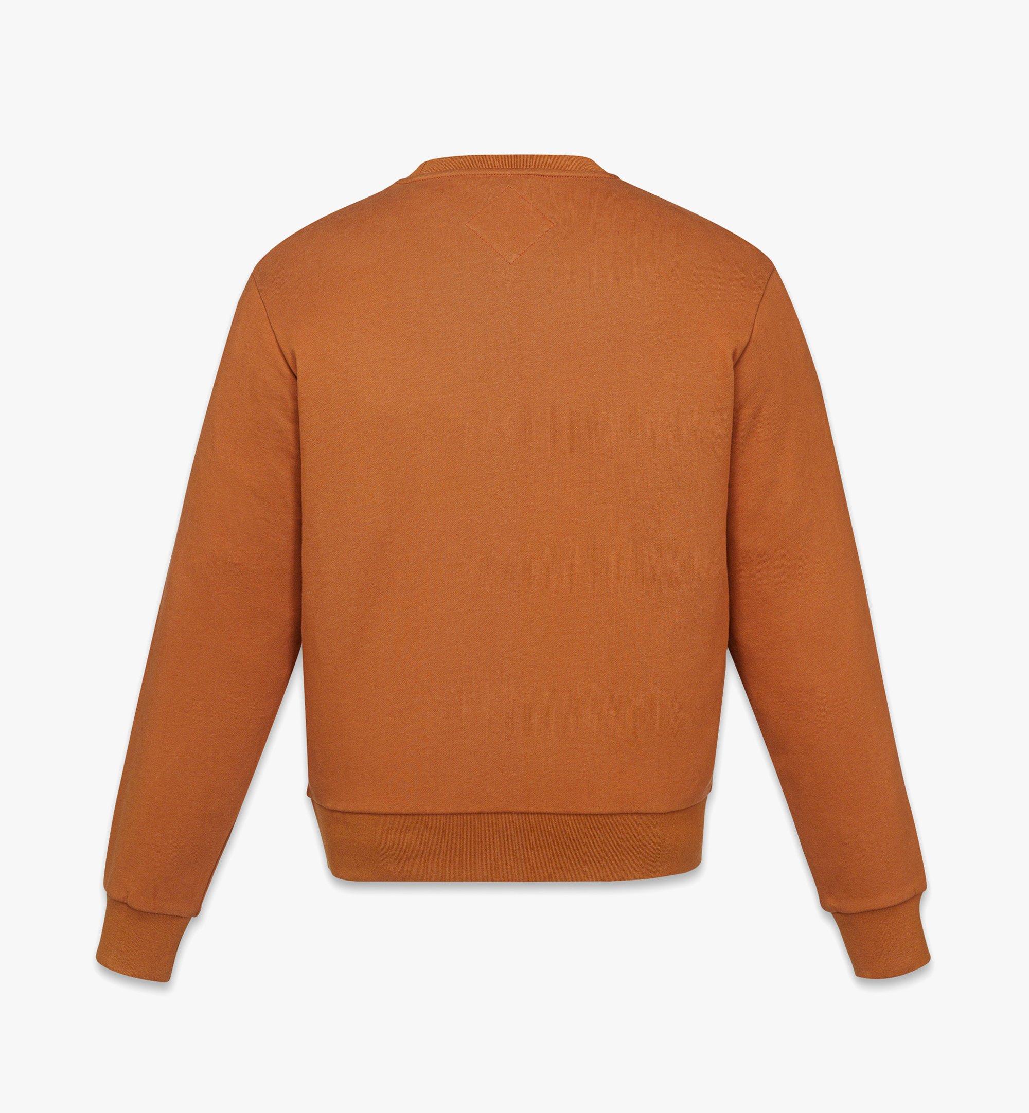 MCM Classic Logo Sweatshirt in Organic Cotton Cognac MHAFSMM02CO00M Alternate View 1