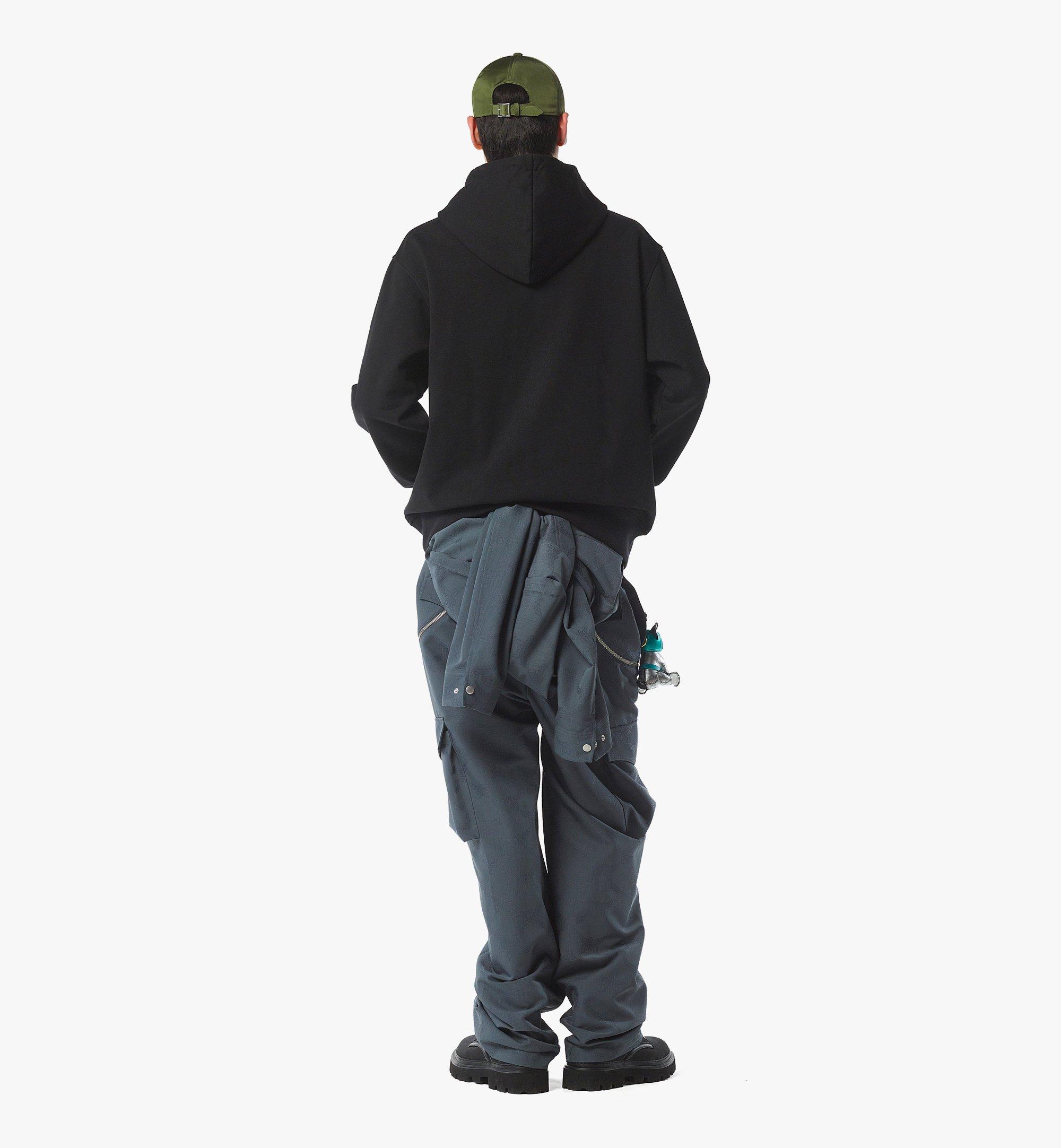 MCM Klassischer Logo-Kapuzenpullover aus Bio-Baumwolle Black MHAFSMM03BK00L Noch mehr sehen 3