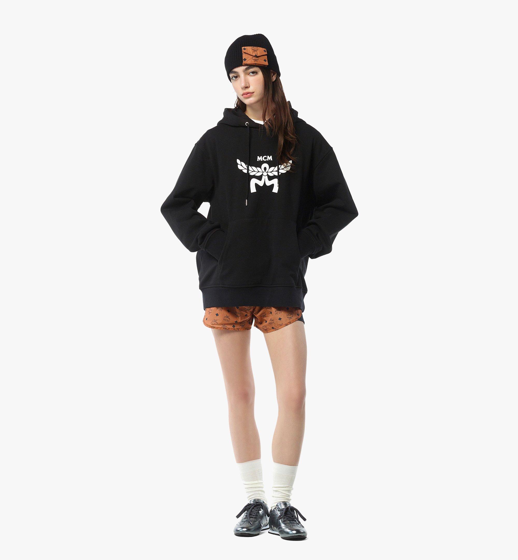 MCM Klassischer Logo-Kapuzenpullover aus Bio-Baumwolle Black MHAFSMM03BK00L Noch mehr sehen 4