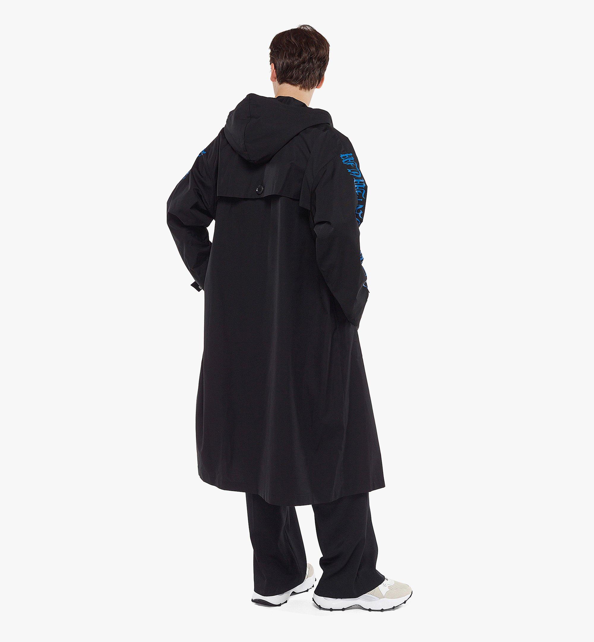 Large メンズ Phenomenon Mcm フード付き ロングコート ギャバジン Black Mcm Jp