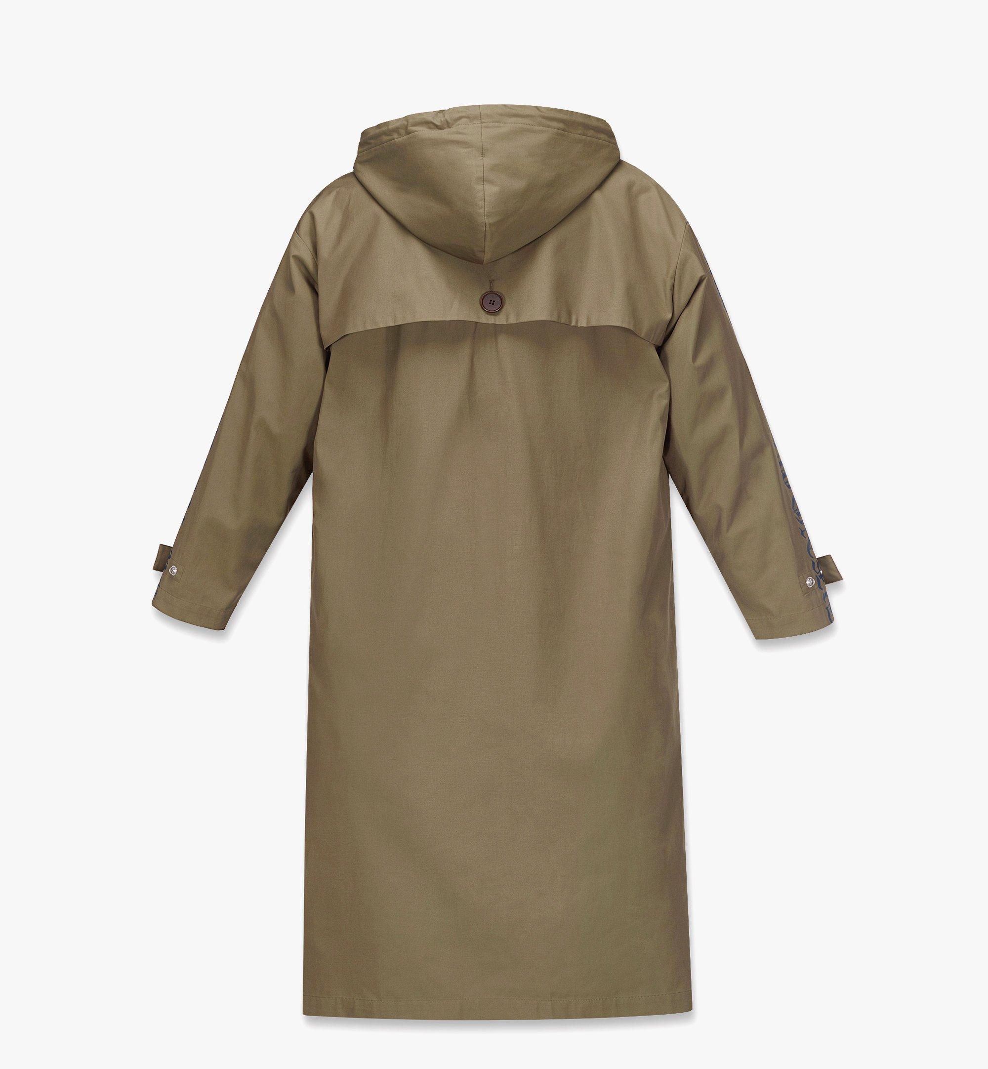 MCM Men’s PHENOMENON+MCM Hooded Long Coat in Gabardine Beige MHCCAJP01IY00M Alternate View 1