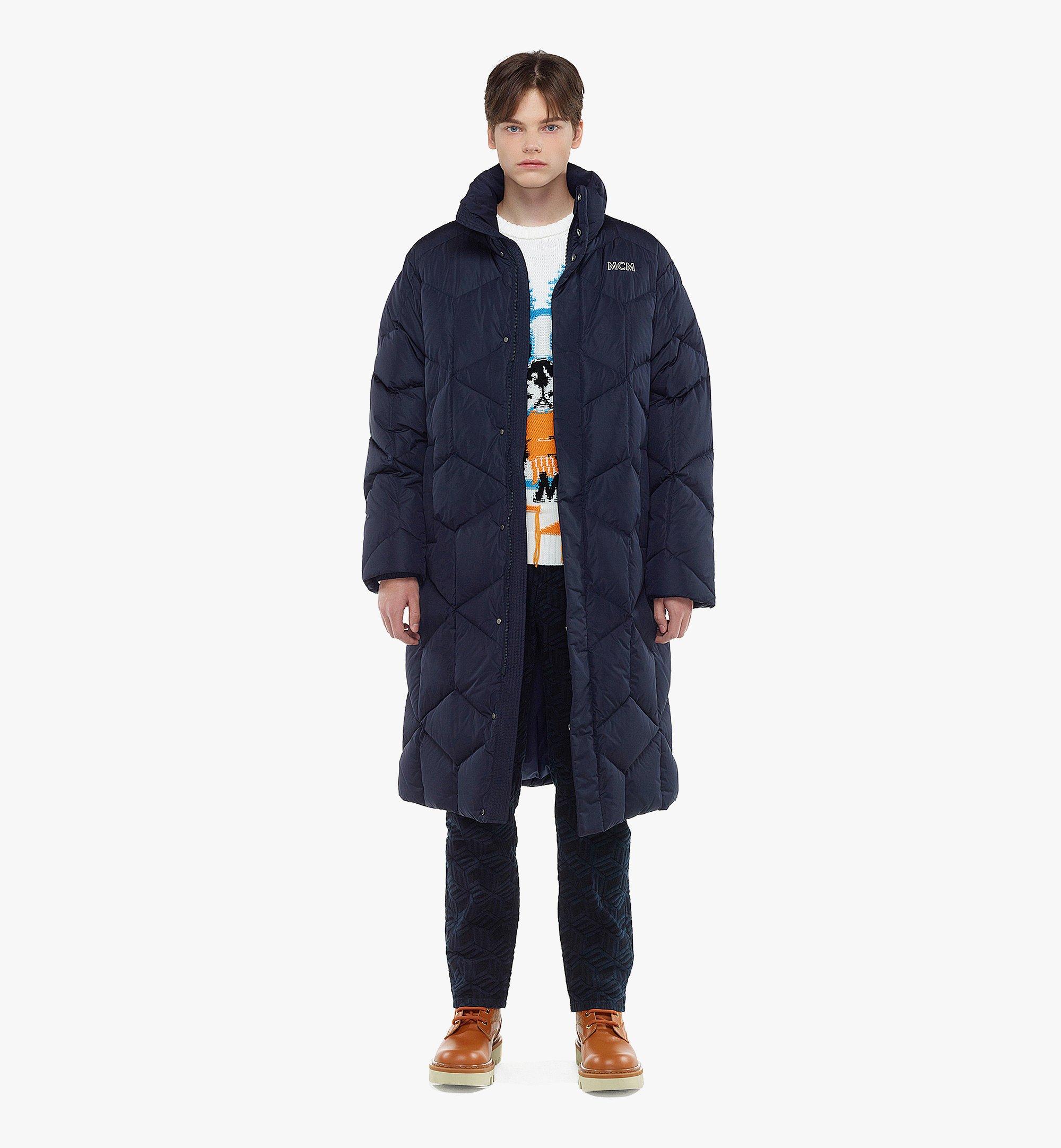 Medium Men's MCMFormative Long Parka in Biodegradable Nylon Blue