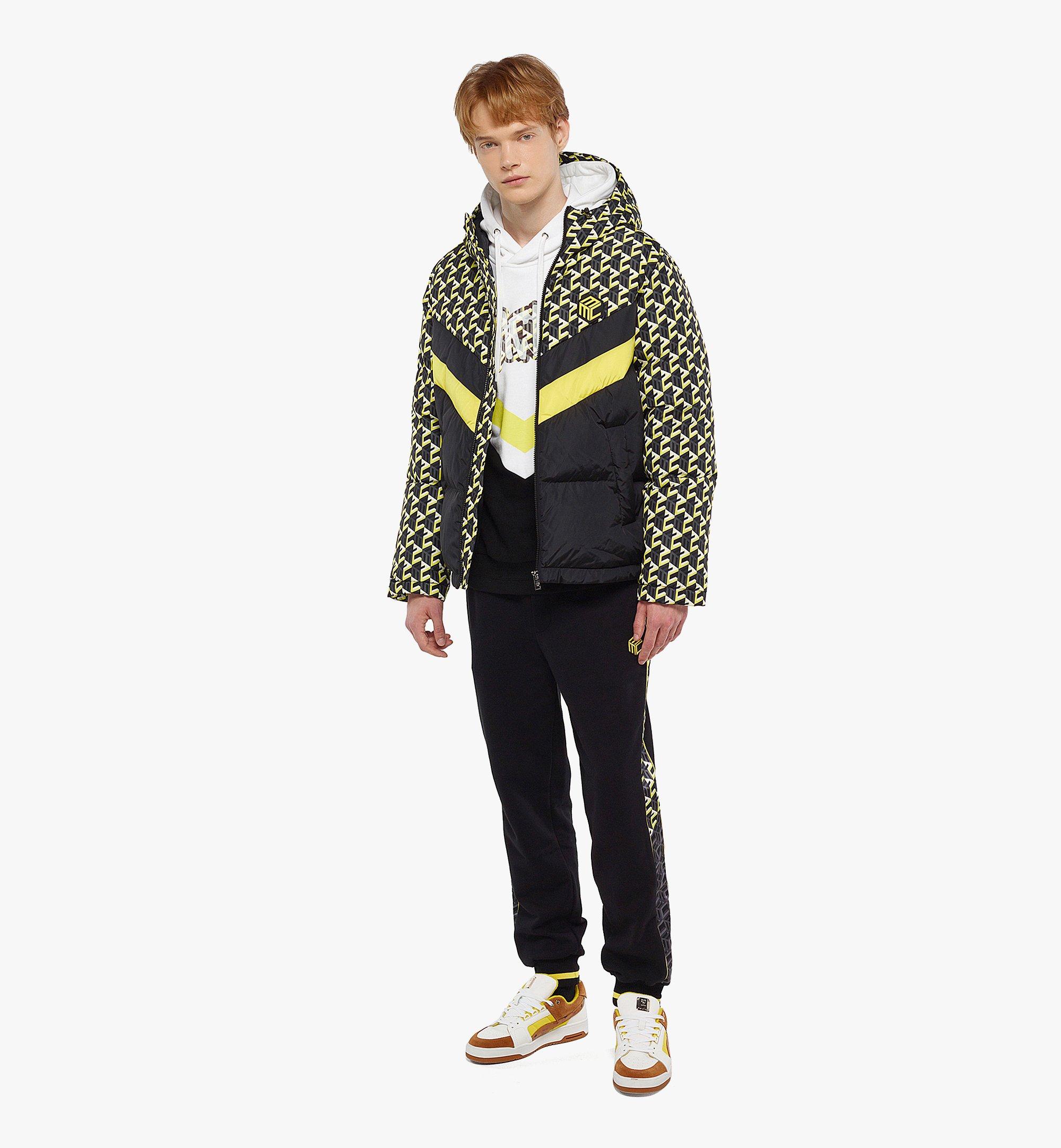 MCM Men’s Cubic Monogram Down Parka in ECONYL® Yellow MHCCAMM03YW00M Alternate View 2