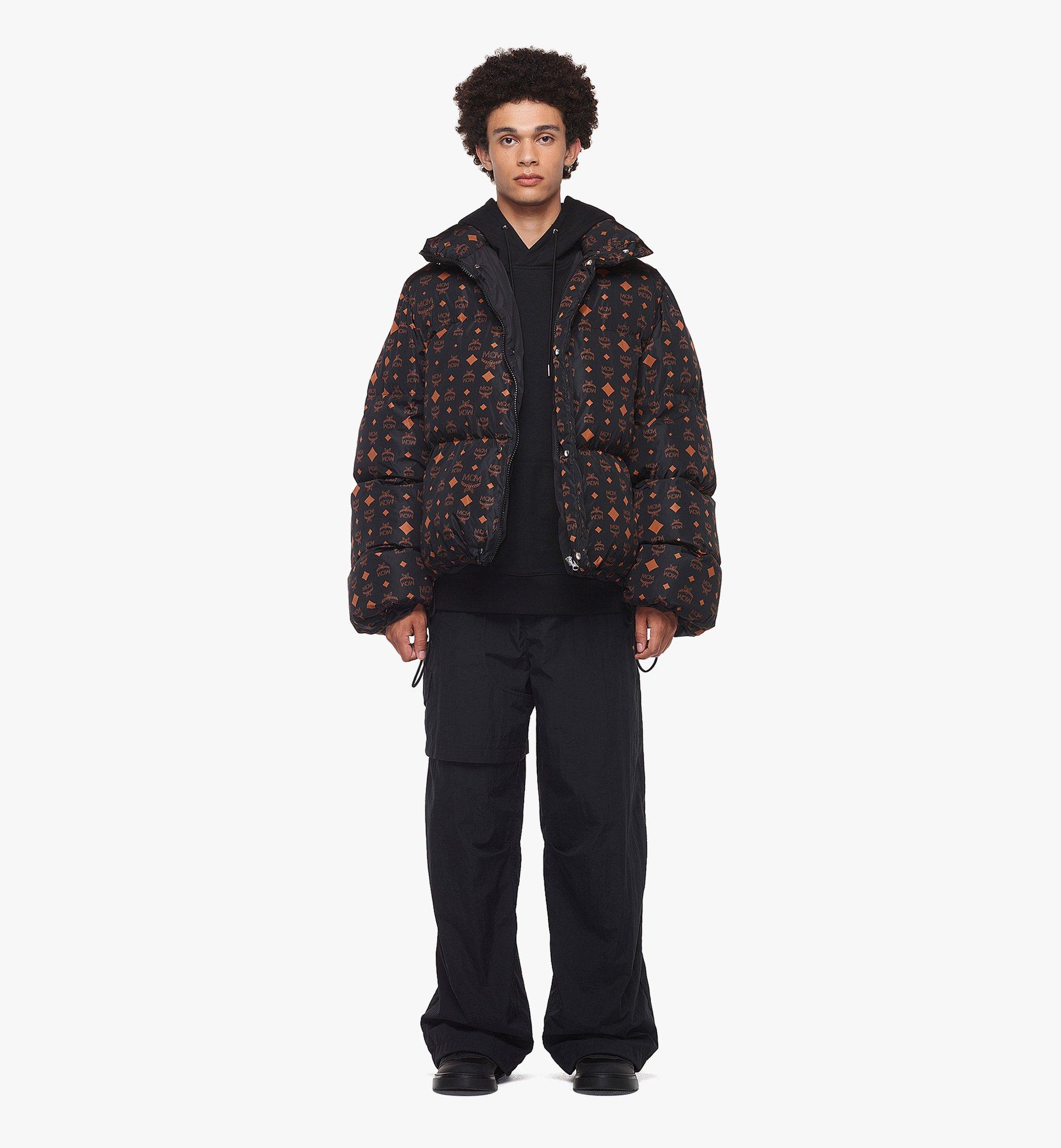 MCM Monogram Print Puffer Jacket in Regenerated Nylon