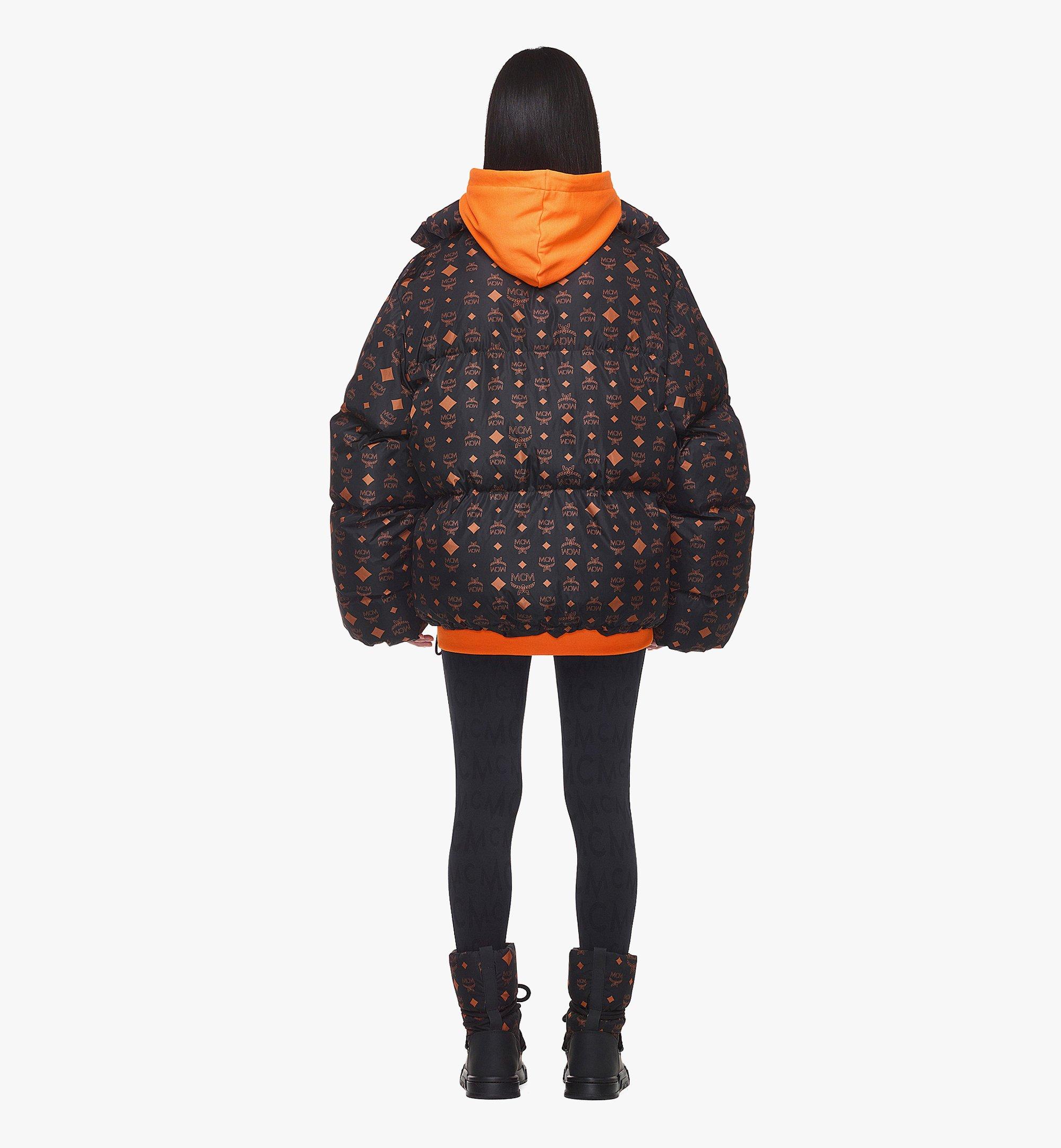 MCM モノグラムプリント ダウンジャケット - 再生ナイロン Black MHCDAMM01BK00L ほかの角度から見る 7