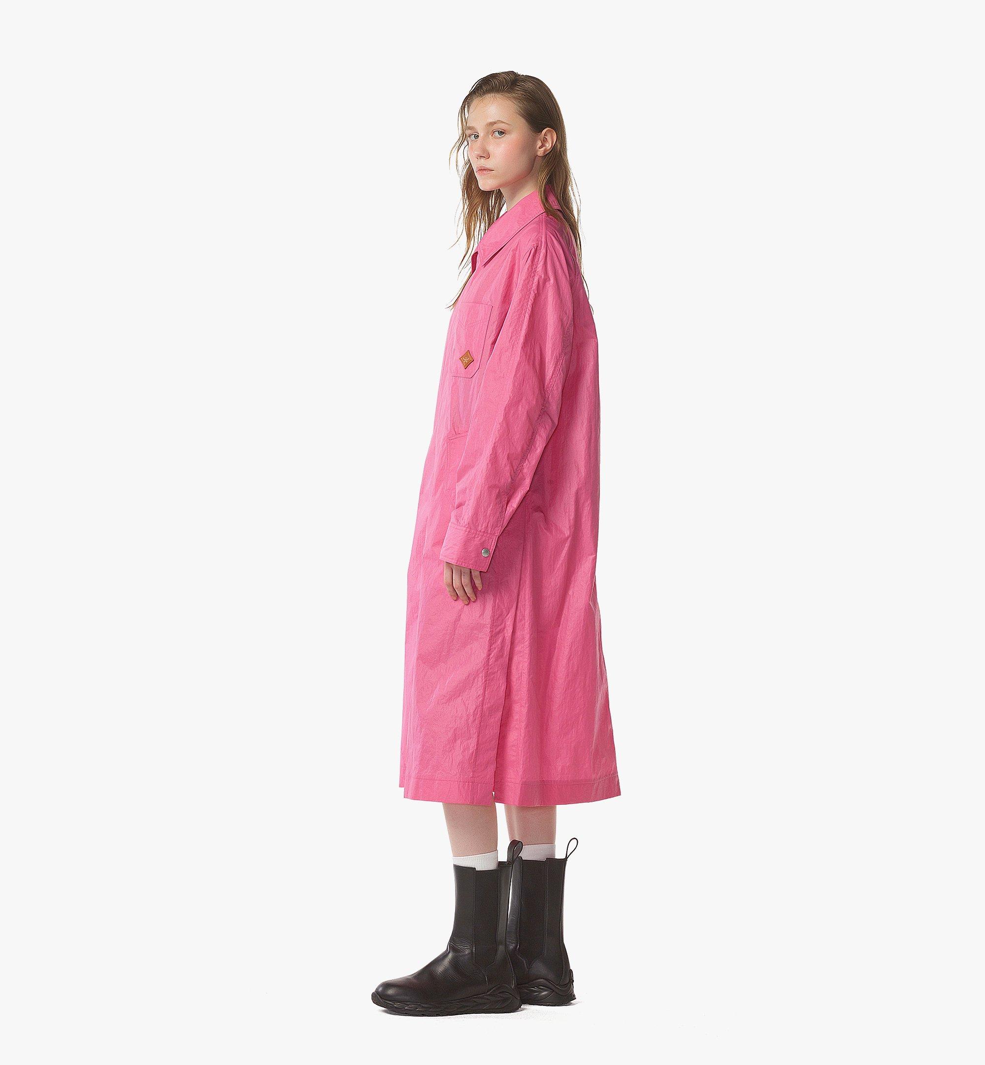 MCM Oversized Coat in Crushed Nylon Pink MHCFSMM01Q100L Alternate View 2