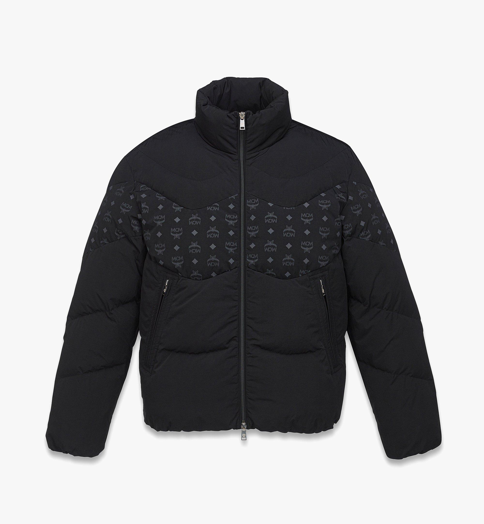 Monogram Print Puffer Jacket