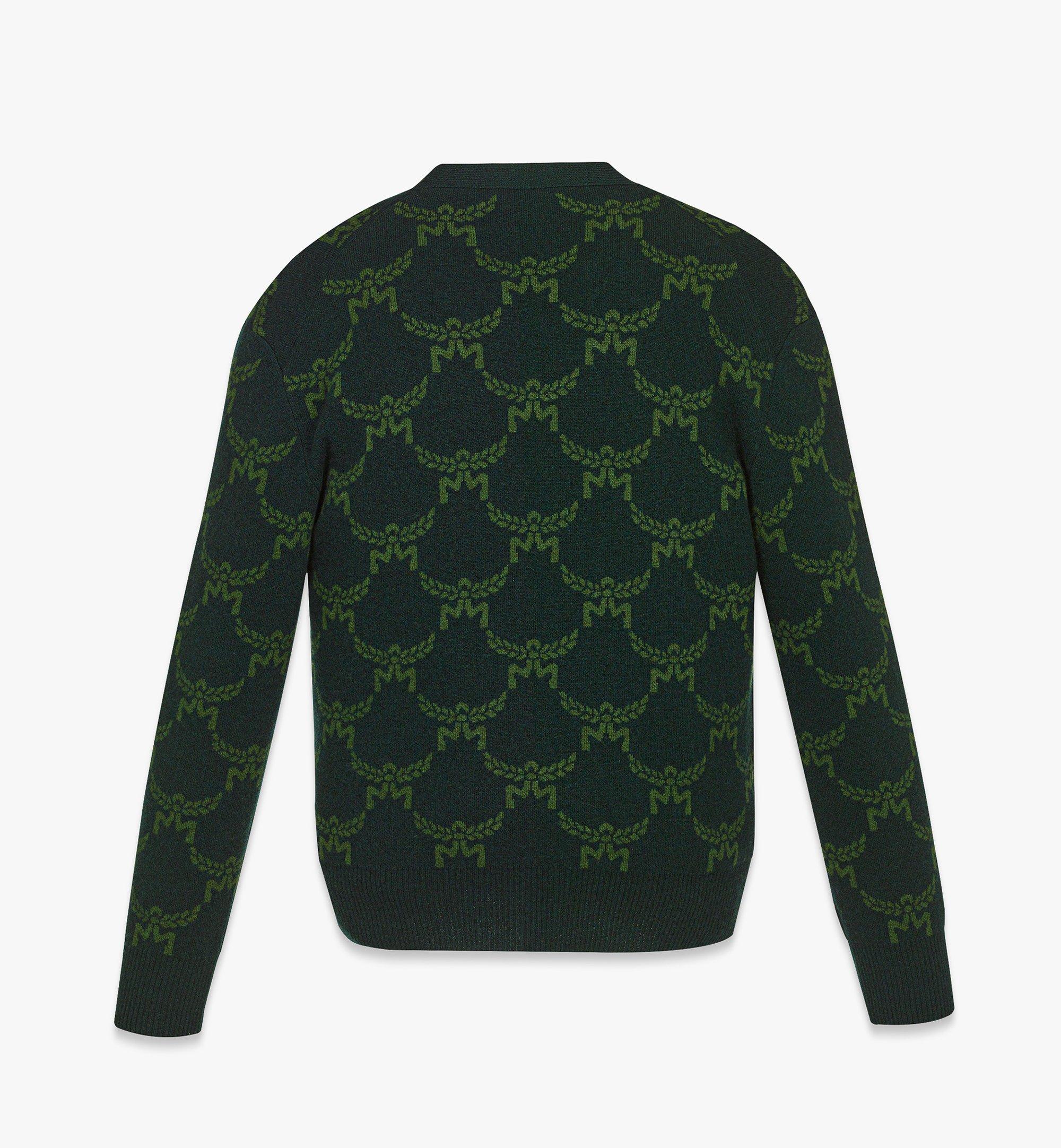 MCM Cardigan Lauretos en laine et cachemire recyclé Green MHDEAMM02G000M Plus de photos 1