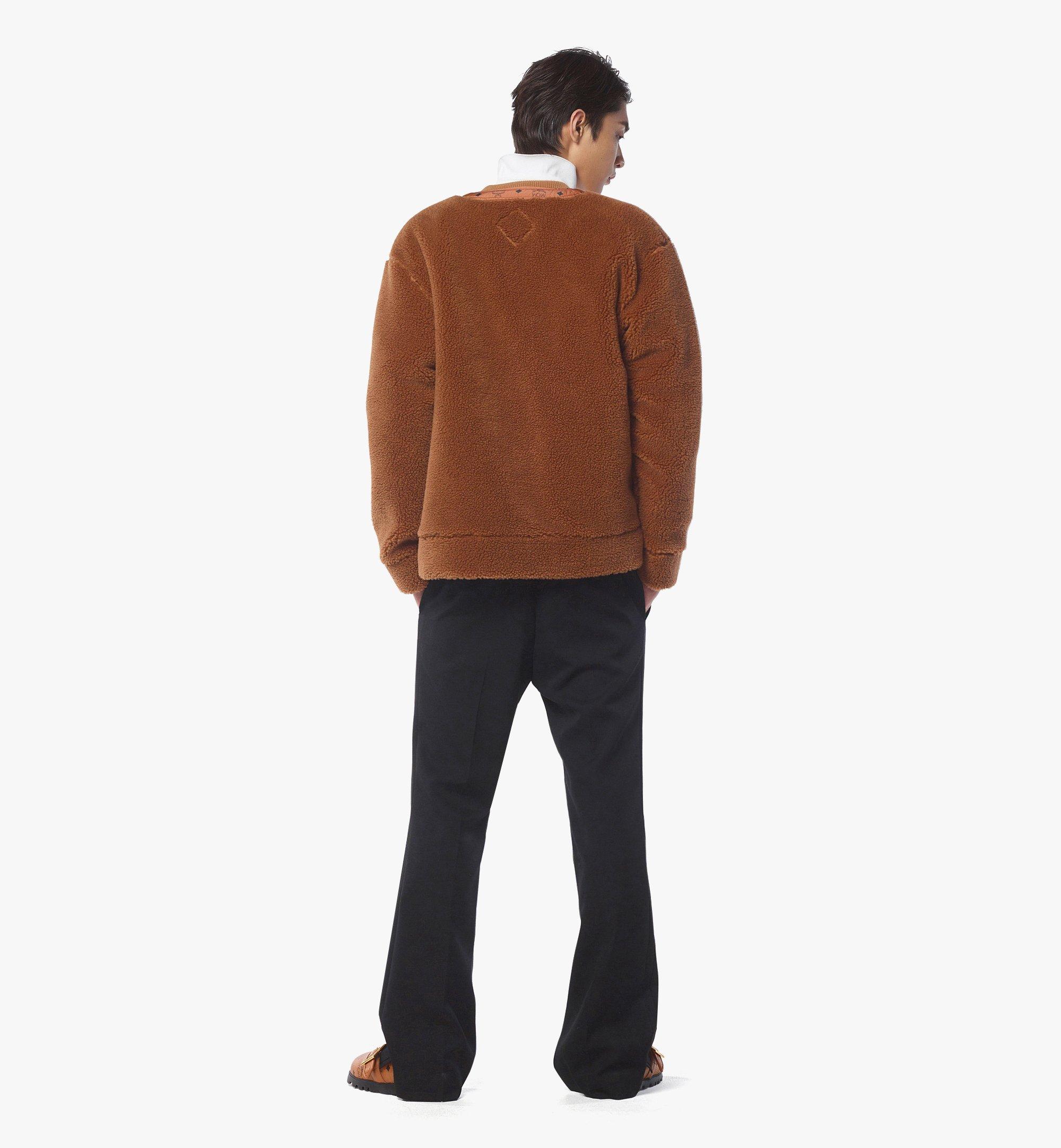 MCM Monogram Pocket Fleece Cardigan Cognac MHDEAMM03CO00M Alternate View 2