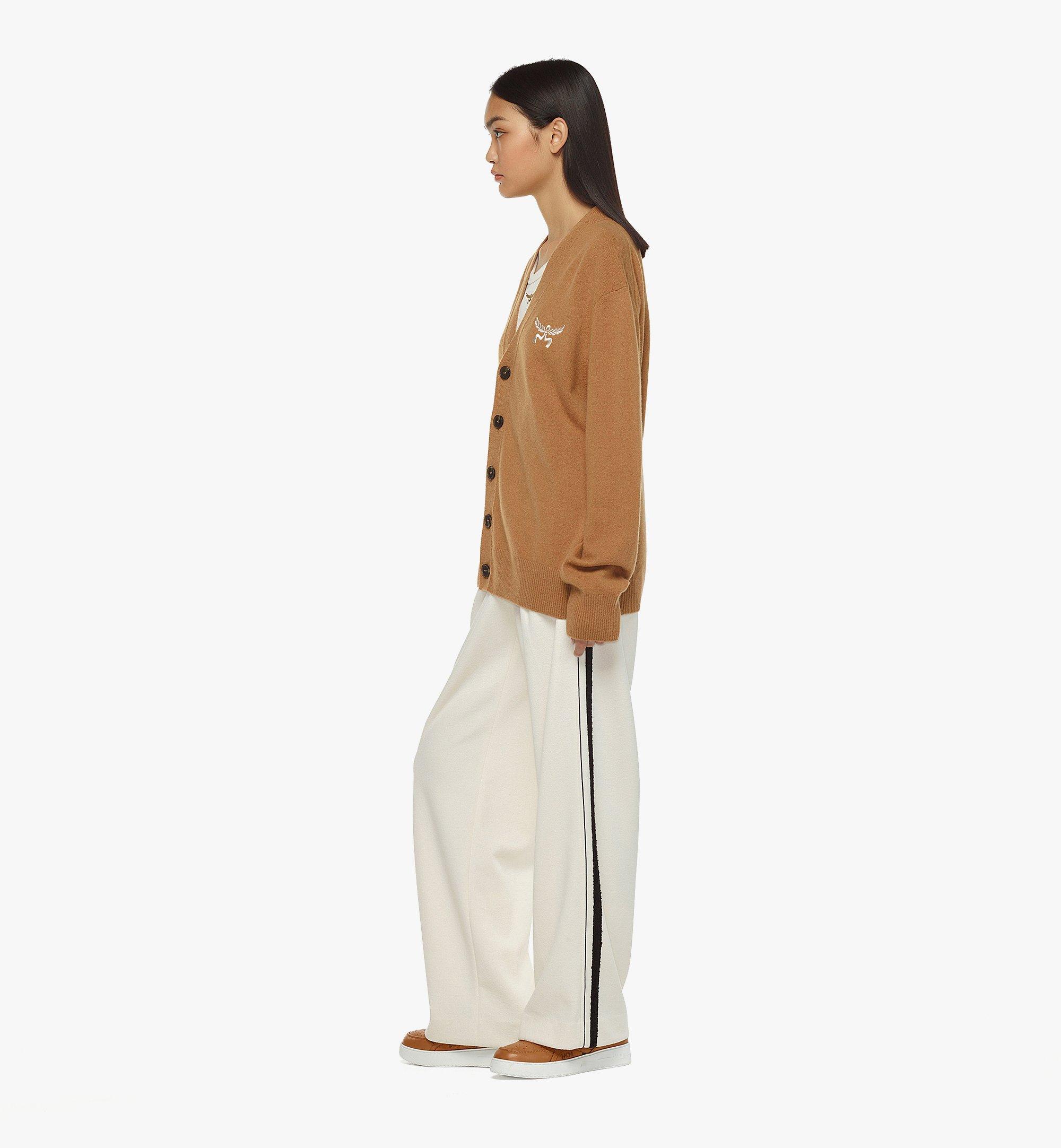 Large Laurel Cardigan in Wool and Recycled Cashmere Cognac