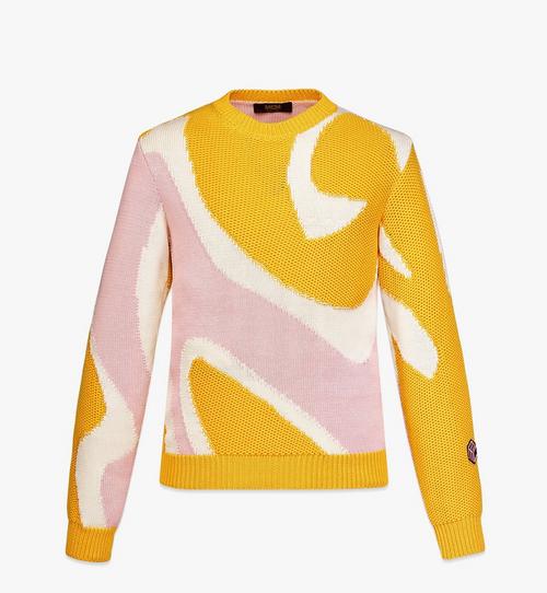 Men’s Intarsia Knit Cotton Sweater